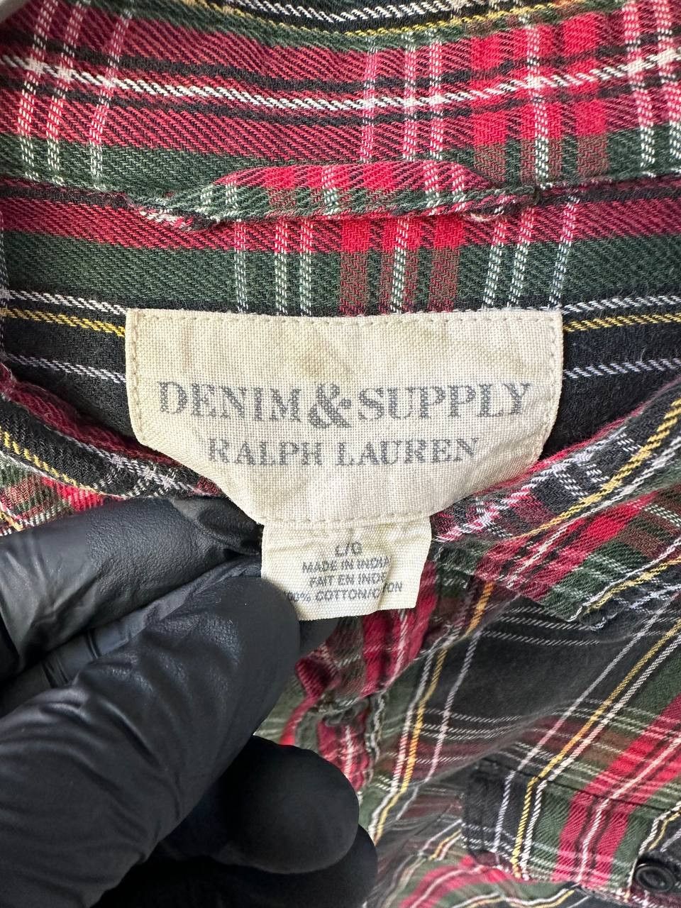 Denim & Supply Ralph Lauren Ralph Lauren Denim Supply Vtg Check Flannel Button Up Shirt Size US L / EU 52-54 / 3 - 11 Thumbnail