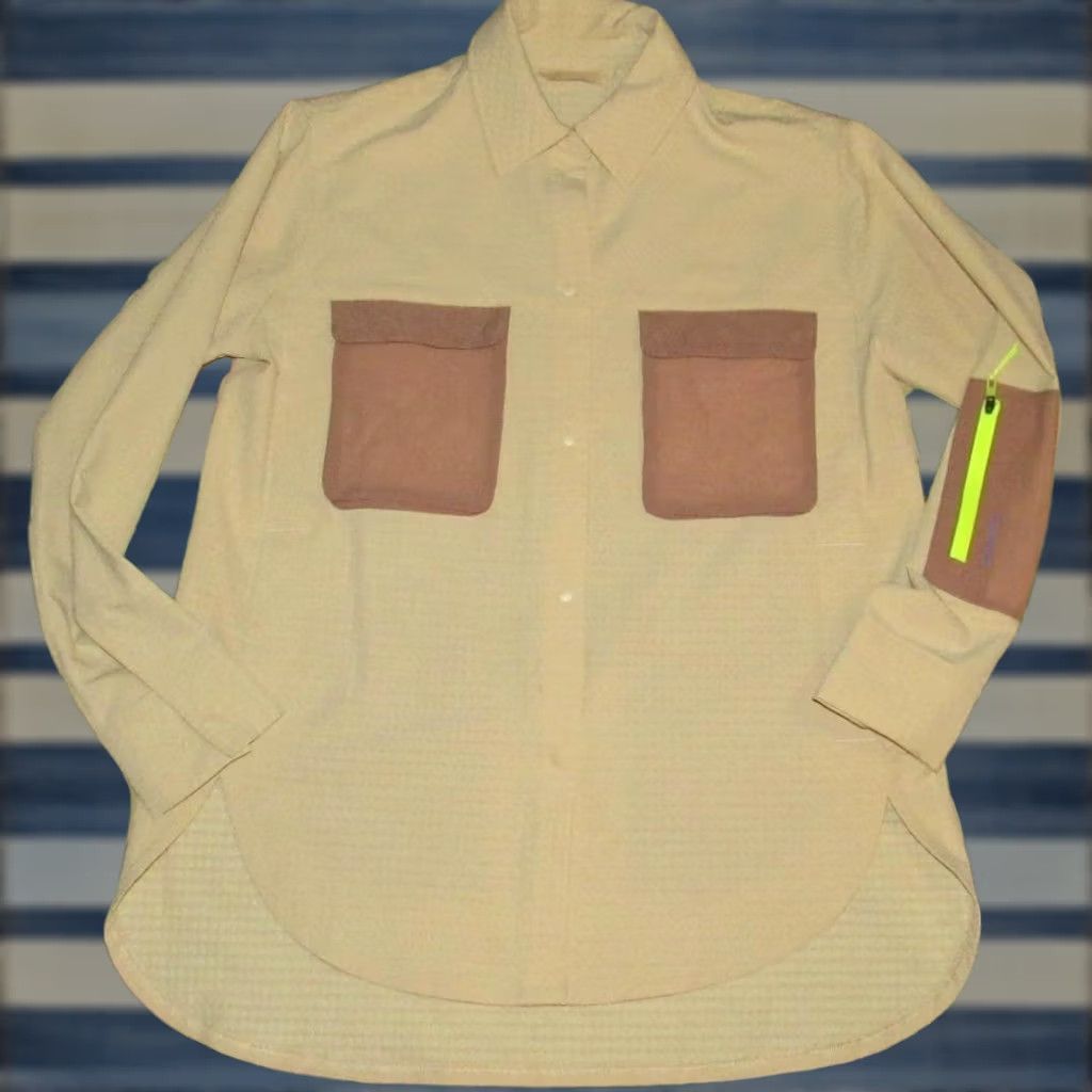 Lululemon LULULEMON Persecco Grid Fleece Long Sleeve Hiking Shirt 6 Womens Tan XS-6 Fit? Size M / US 6-8 / IT 42-44 - 1 Thumbnail