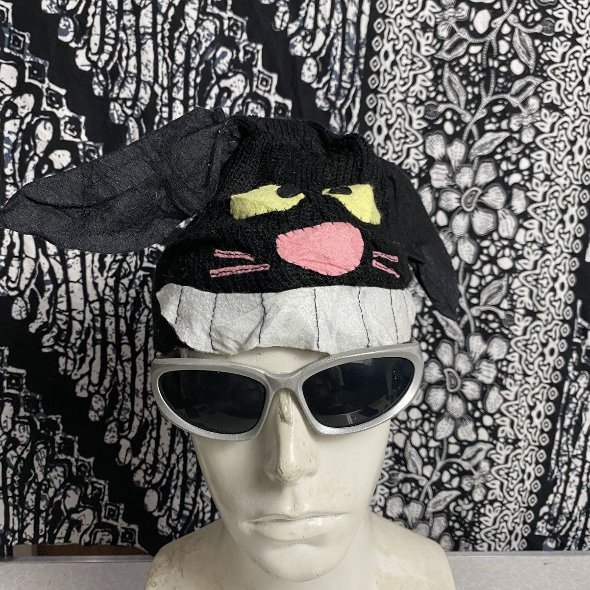 Japanese Brand × Vintage 2000s y2k lazy cay unique beanie hats Size ONE SIZE - 3 Thumbnail