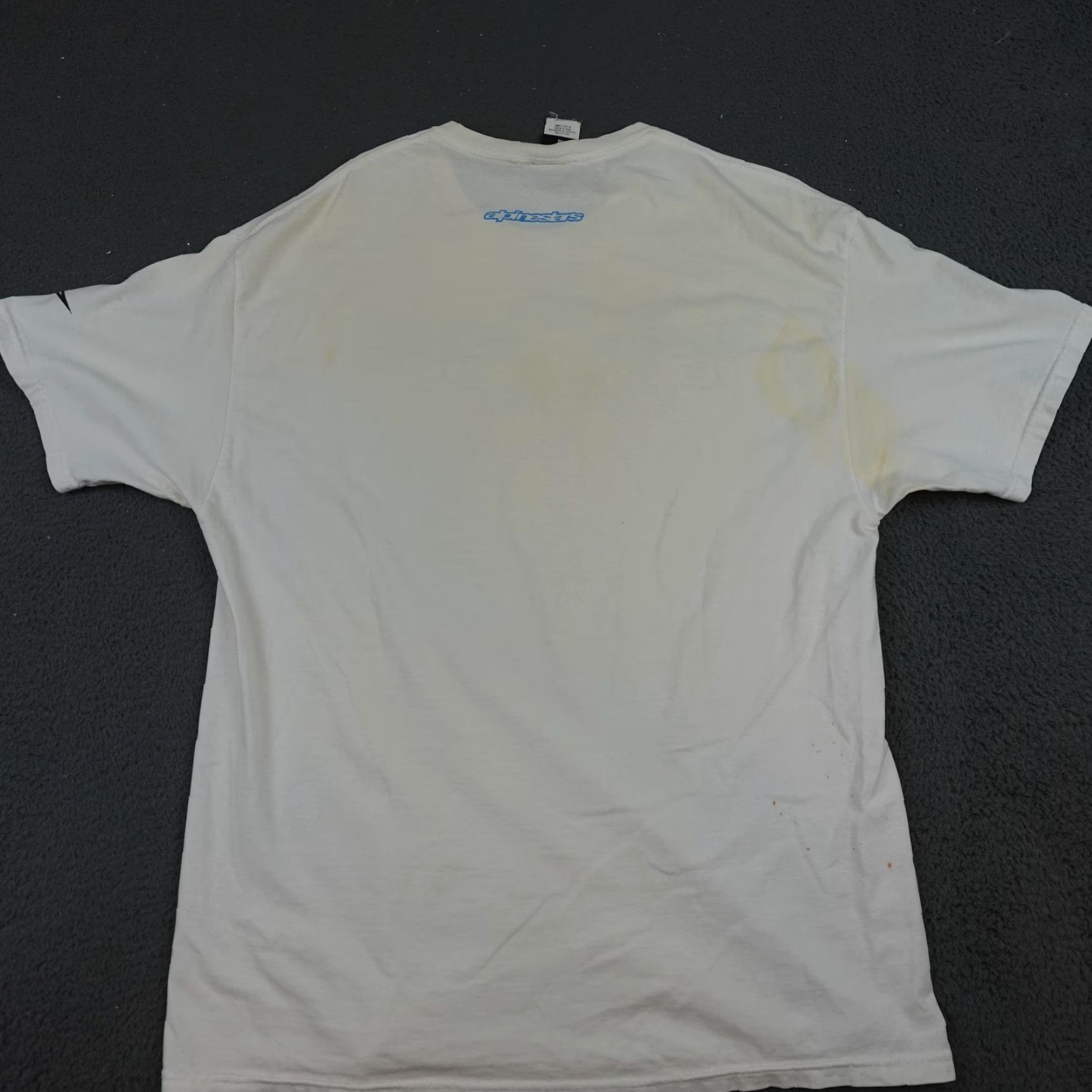 Alpinestars VINTAGE Alpinestars Shirt Mens Large White Logo Graphic Motorcycle Tee Racing Shirt Size US L / EU 52-54 / 3 - 7 Thumbnail