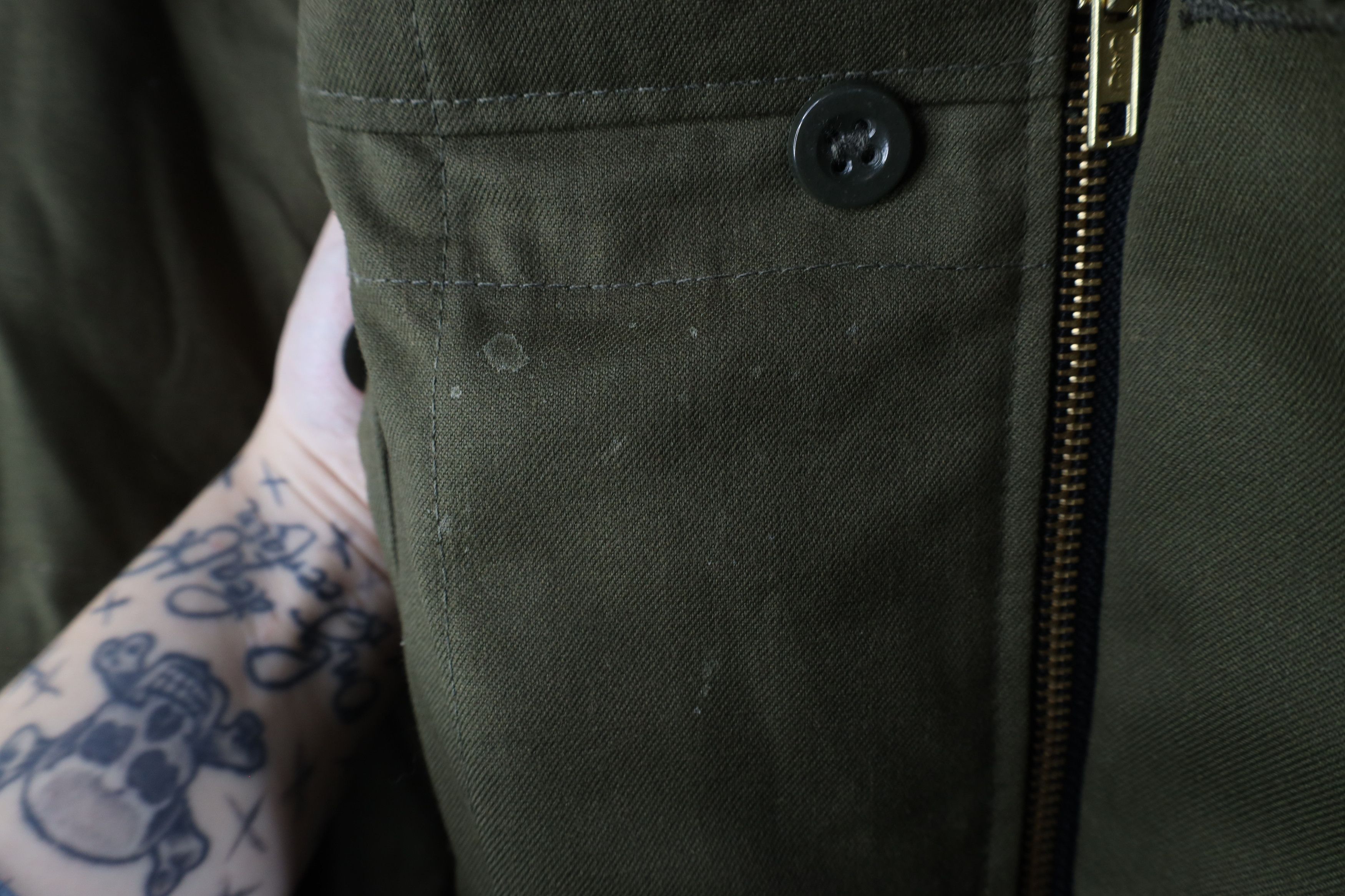 Vintage Vintage 90s Lined Field Combat Parka Jacket Coat Green Size US XL / EU 56 / 4 - 6 Thumbnail