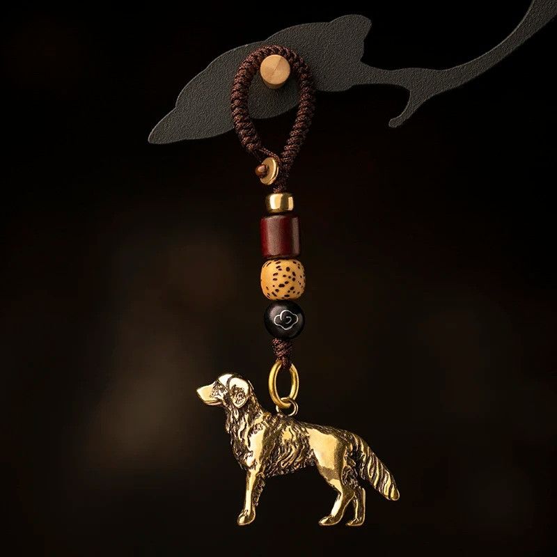 Other Dog Keyring Car Keychain Brass Holder Hanging Charms Size ONE SIZE - 7 Thumbnail