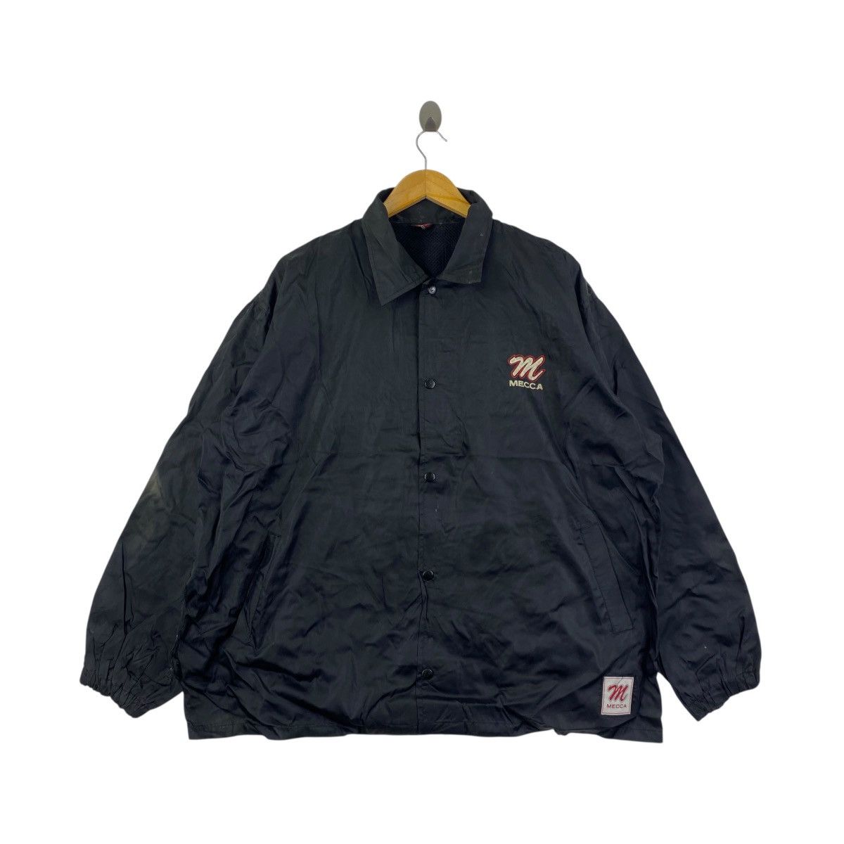Mecca Y2K MECCA Usa Coach Jacket Big Logo Streetwear Faded Size US XL / EU 56 / 4 - 1 Thumbnail