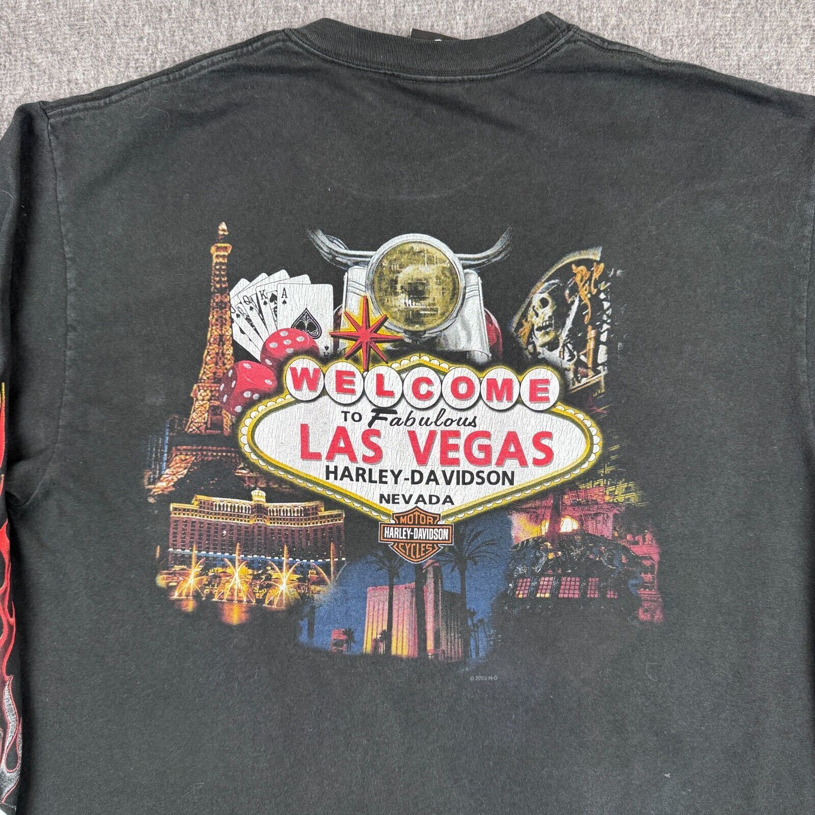 Harley Davidson Vintage Harley Davidson T-Shirt Men's Large Las Vegas Size US L / EU 52-54 / 3 - 6 Thumbnail