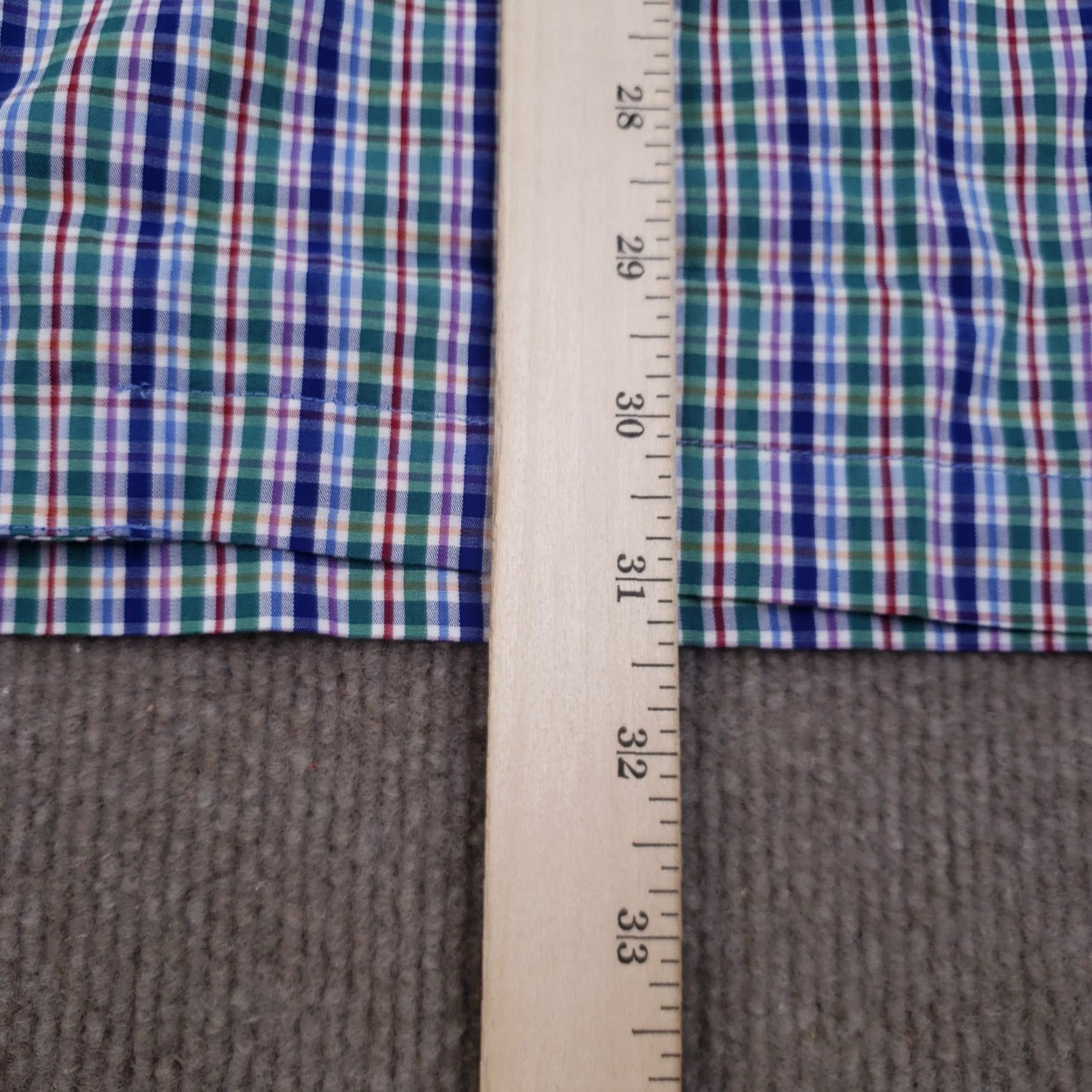Polo Ralph Lauren Polo Ralph Lauren Short Sleeve Plaid Shirt Mens Large Blue Lightweight Size US L / EU 52-54 / 3 - 4 Thumbnail