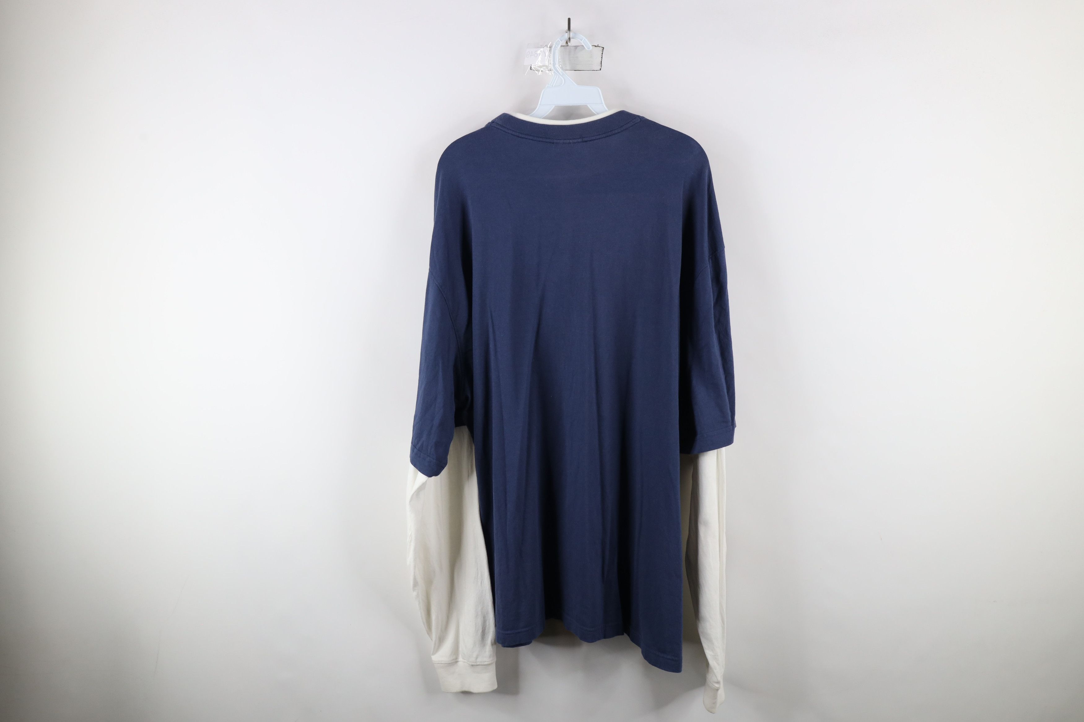 Reebok × Vintage Vintage Reebok Hockey Layered Long Sleeve T-Shirt Blue Size US XXL / EU 58 / 5 - 12 Thumbnail