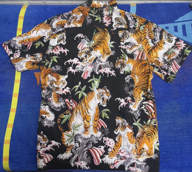 Wacko Maria Wacko Maria Black Tiger Shirt - Size L Size US L / EU 52-54 / 3 - 2 Thumbnail
