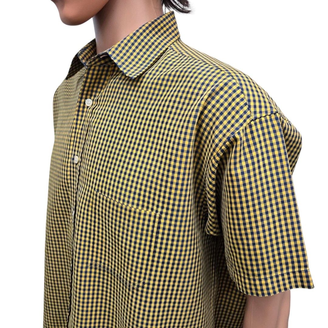 Ted Baker × Vintage TED BAKER London Men Shirt Check Size 4 L/XL Short sleeve Size US L / EU 52-54 / 3 - 8 Thumbnail