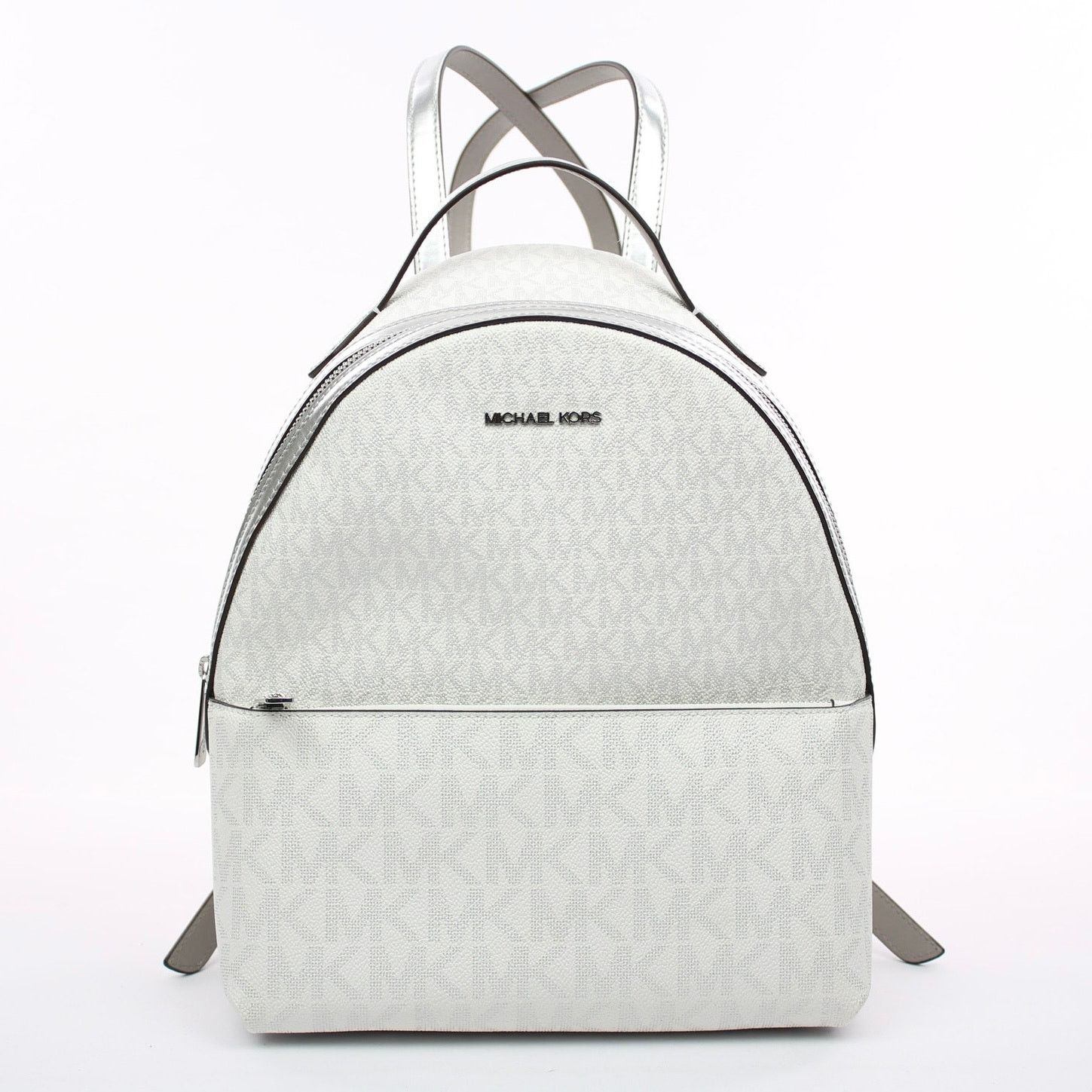 Michael Kors Michael Kors Silver Logo Backpack Size ONE SIZE - 1 Thumbnail