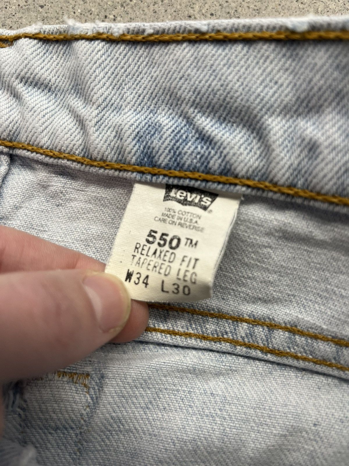 Levi's Vintage 90s Levi’s 550 Denim Jeans Size US 34 / EU 50 - 8 Thumbnail