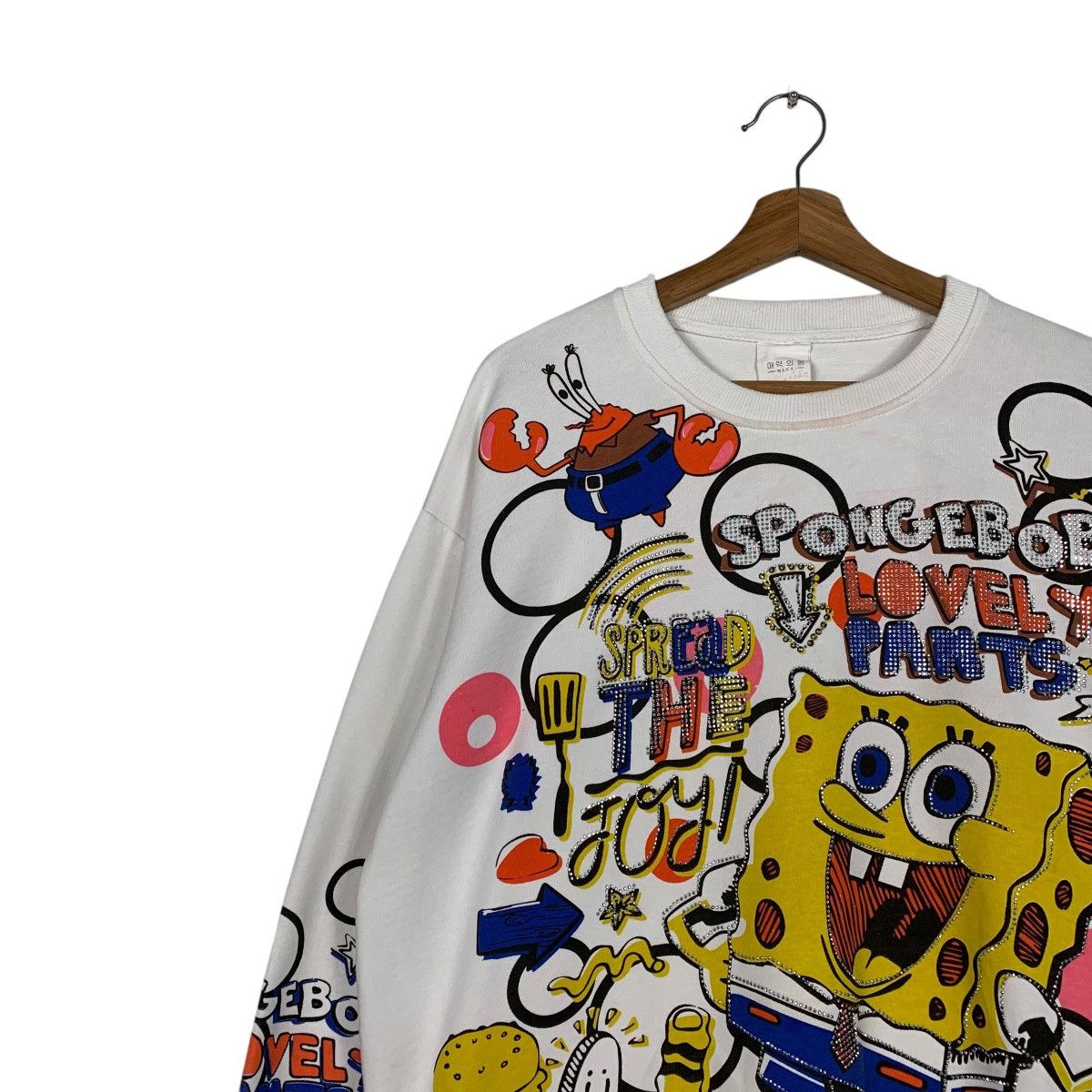 Japanese Brand Spongebob Lovely Pants Fullprint Sweatshirt Size US M / EU 48-50 / 2 - 6 Thumbnail