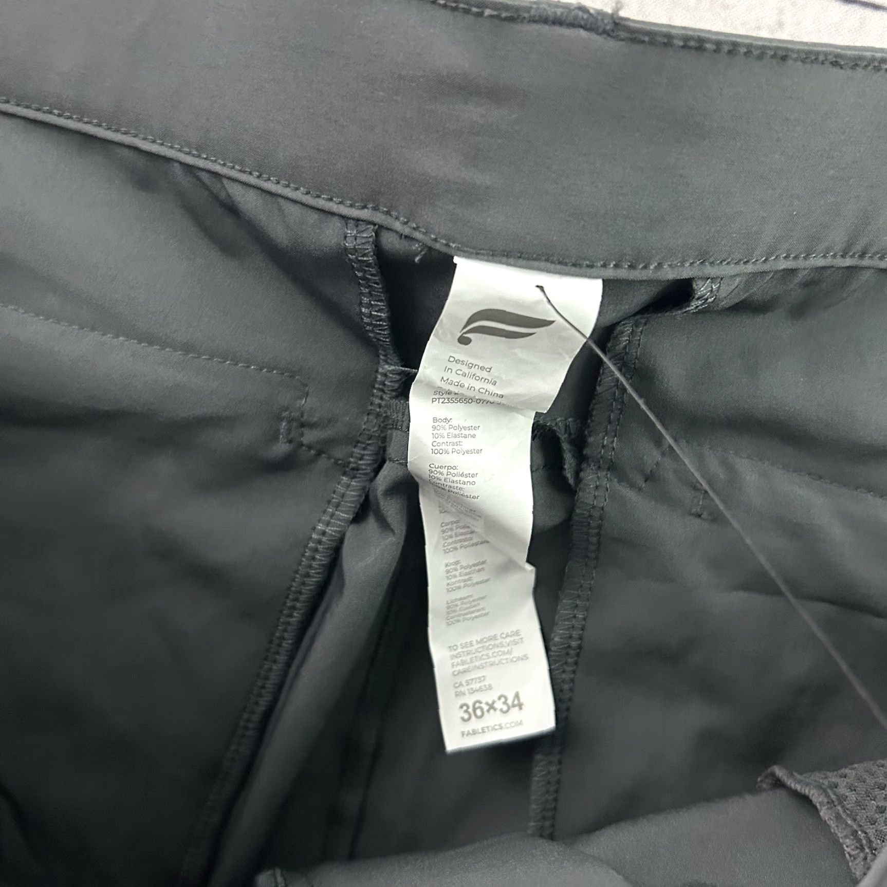 Fabletics Fabletics Slim Fit The Only Pant Men 36x34 Gray Chino Slimming 90s? Size US 36 / EU 52 - 5 Thumbnail