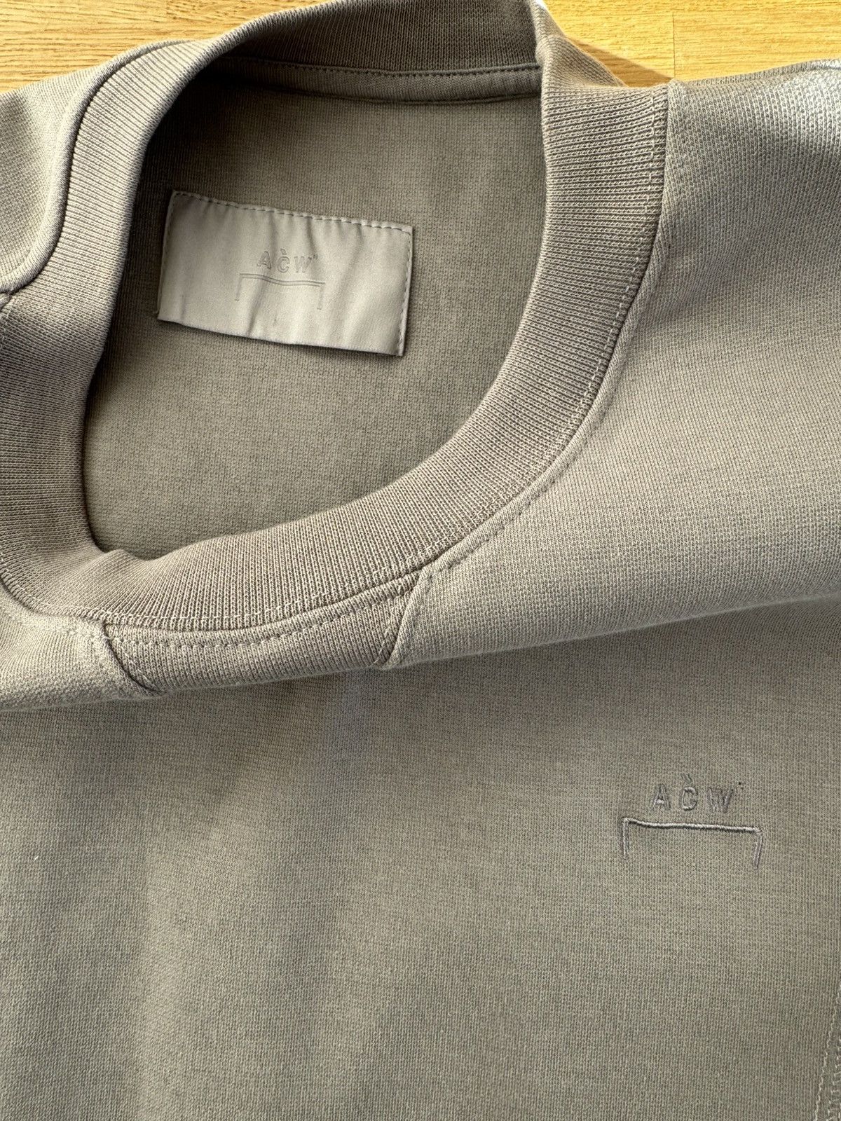 A-COLD-WALL* ACW Grey Crewneck Sweater XL Size US XL / EU 56 / 4 - 2 Thumbnail