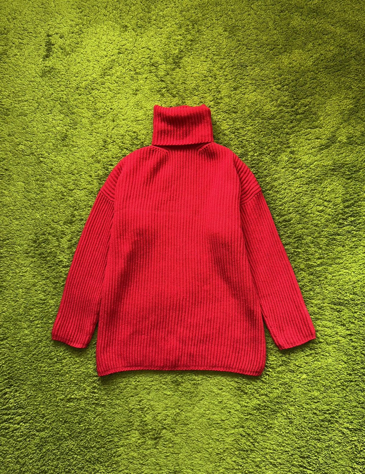 Acne Studios Acne Studios 100% wool ribbed oversized sweater tunic Size XS / US 0-2 / IT 36-38 - 1 Thumbnail