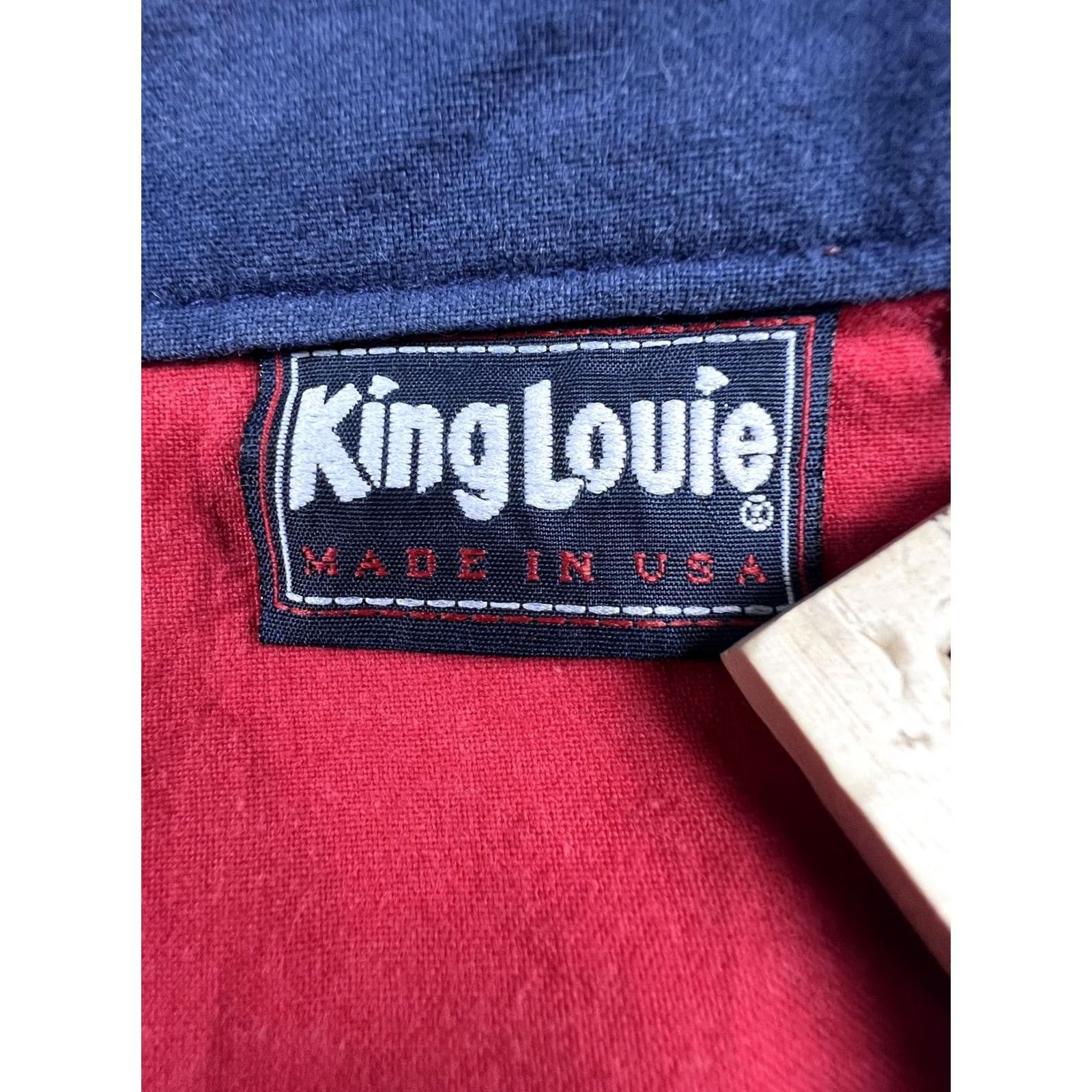 Vintage VINTAGE King Louie Jacket Mens XL Red Cotton Windbreaker Full Zip Made USA Size US XL / EU 56 / 4 - 4 Thumbnail
