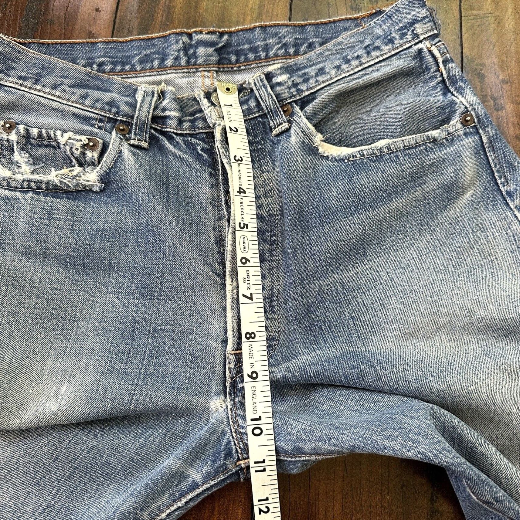 Levi's VINTAGE Levi's 501XX Jeans Regular 29x29 Dark Denim Blue USA 1960s 1970s Big E Redline Selvedge Men's Jeans Size US 29 - 7 Thumbnail