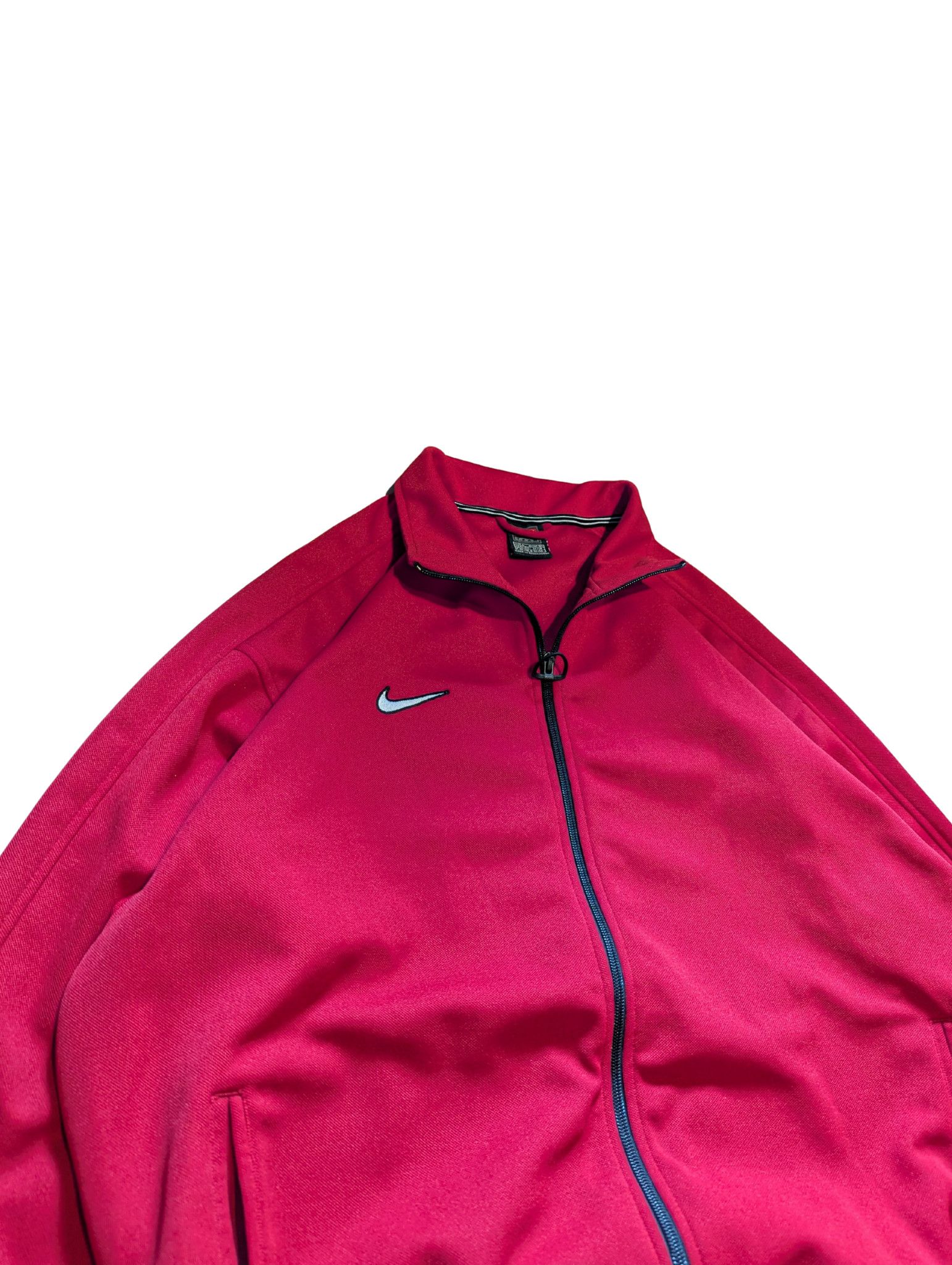 Nike Vintage Nike Red Track Jacket Y2K Small Swoosh Oversized Fit Size US L / EU 52-54 / 3 - 3 Thumbnail