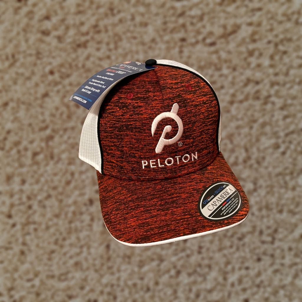 Logo 7 Peloton Cycling Bike Bicycling UV UPF 50 Guard Performance Cap Hat Red Adjustable Mens Size ONE SIZE - 1 Thumbnail