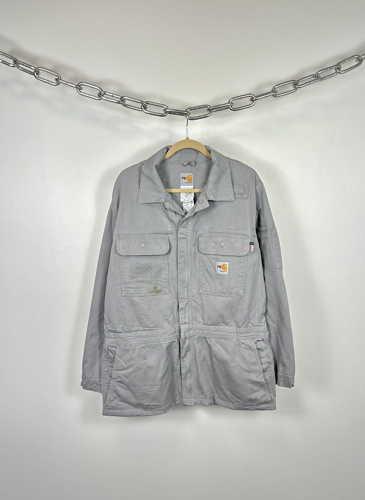 Carhartt Vintage Carhartt Flame Resistant Utility Work Detroit Jacket Size US L / EU 52-54 / 3 - 1 Thumbnail