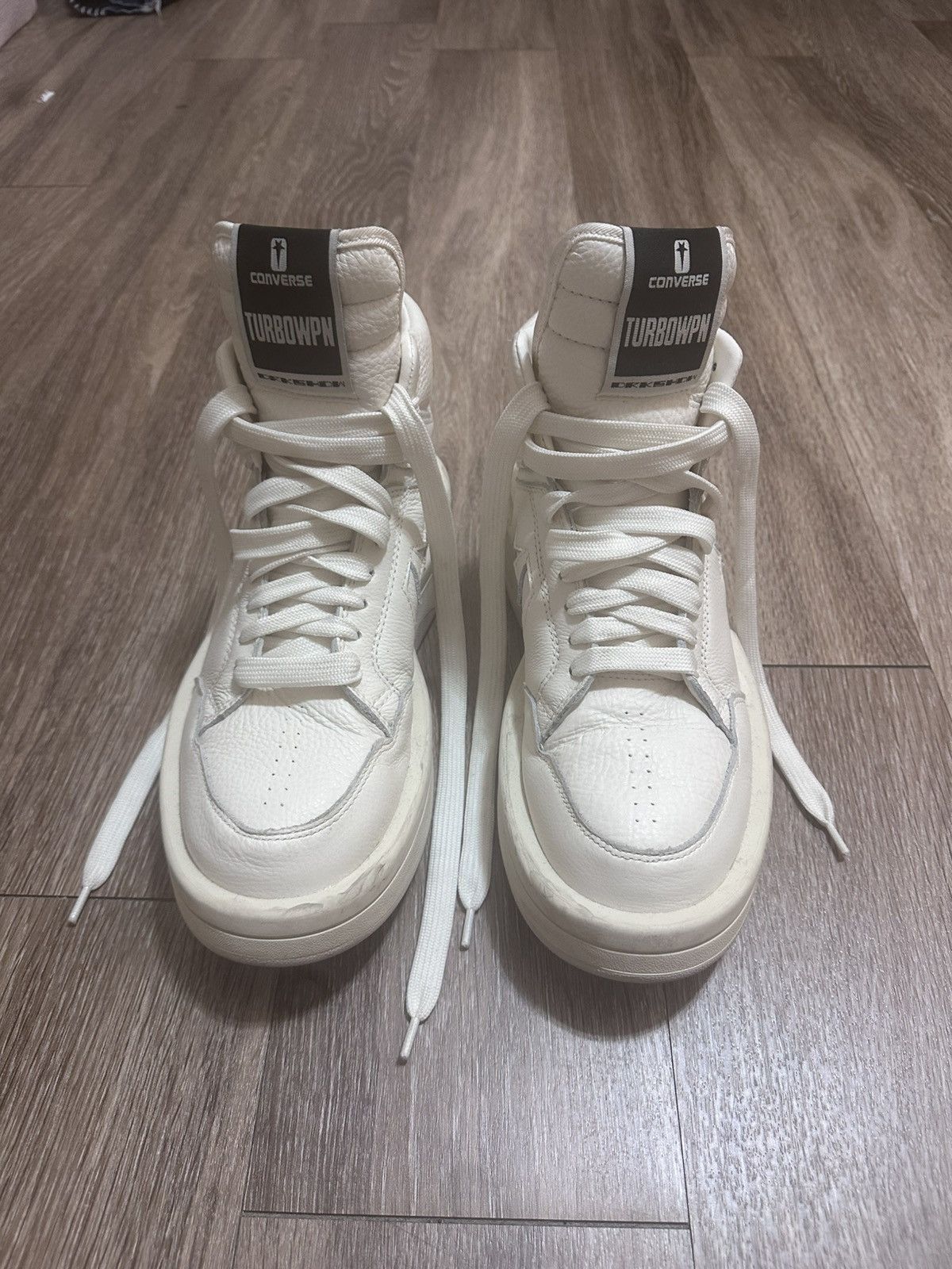 Rick Owens Rick Owens X Converse Turbowpn Off White Hi-tops Size US 7 / EU 40 - 3 Thumbnail
