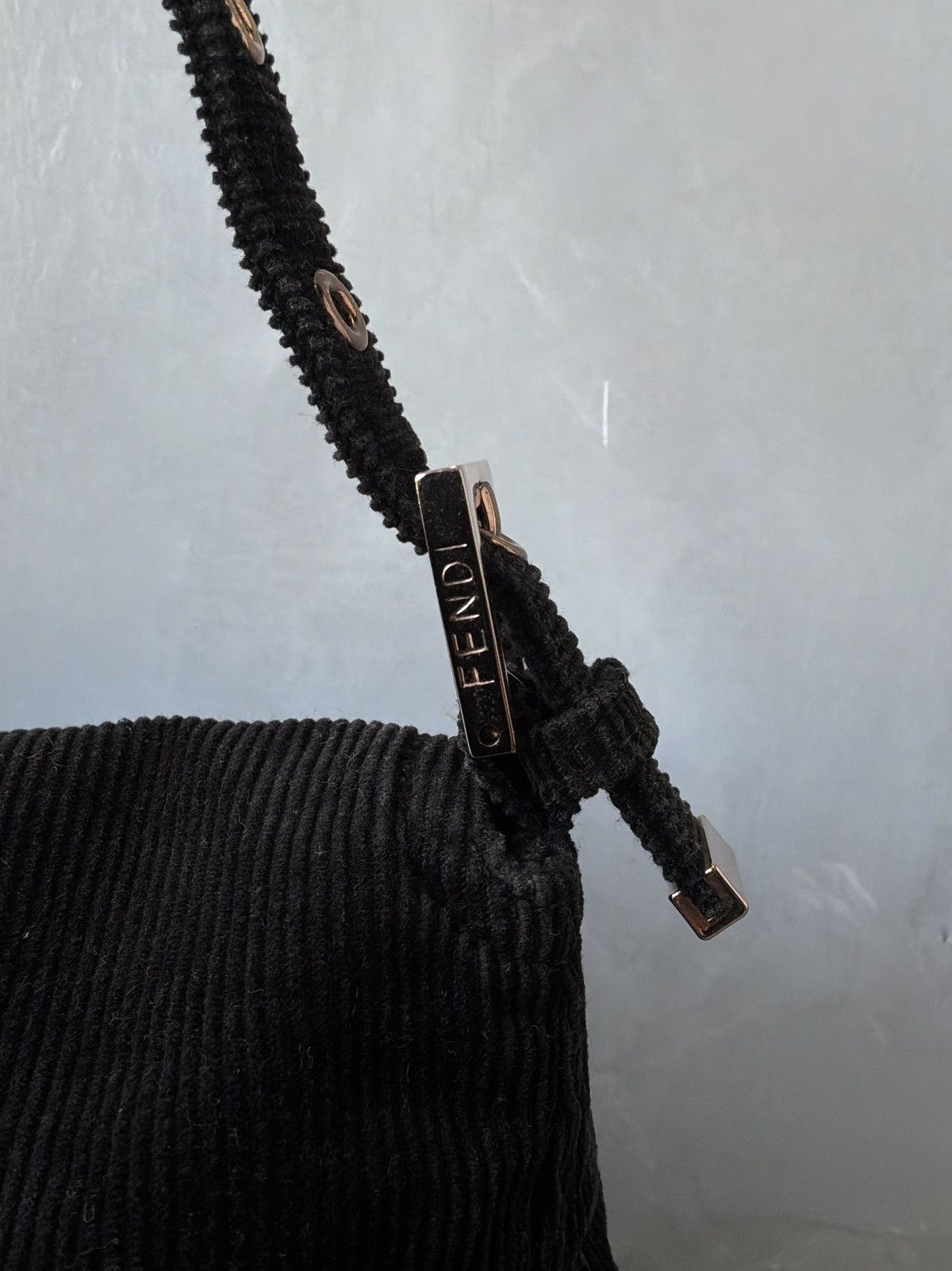 Fendi 2000s Fendi - Curdoroy on Copper Hardware Mamma Baguette Bag Size ONE SIZE - 17 Thumbnail
