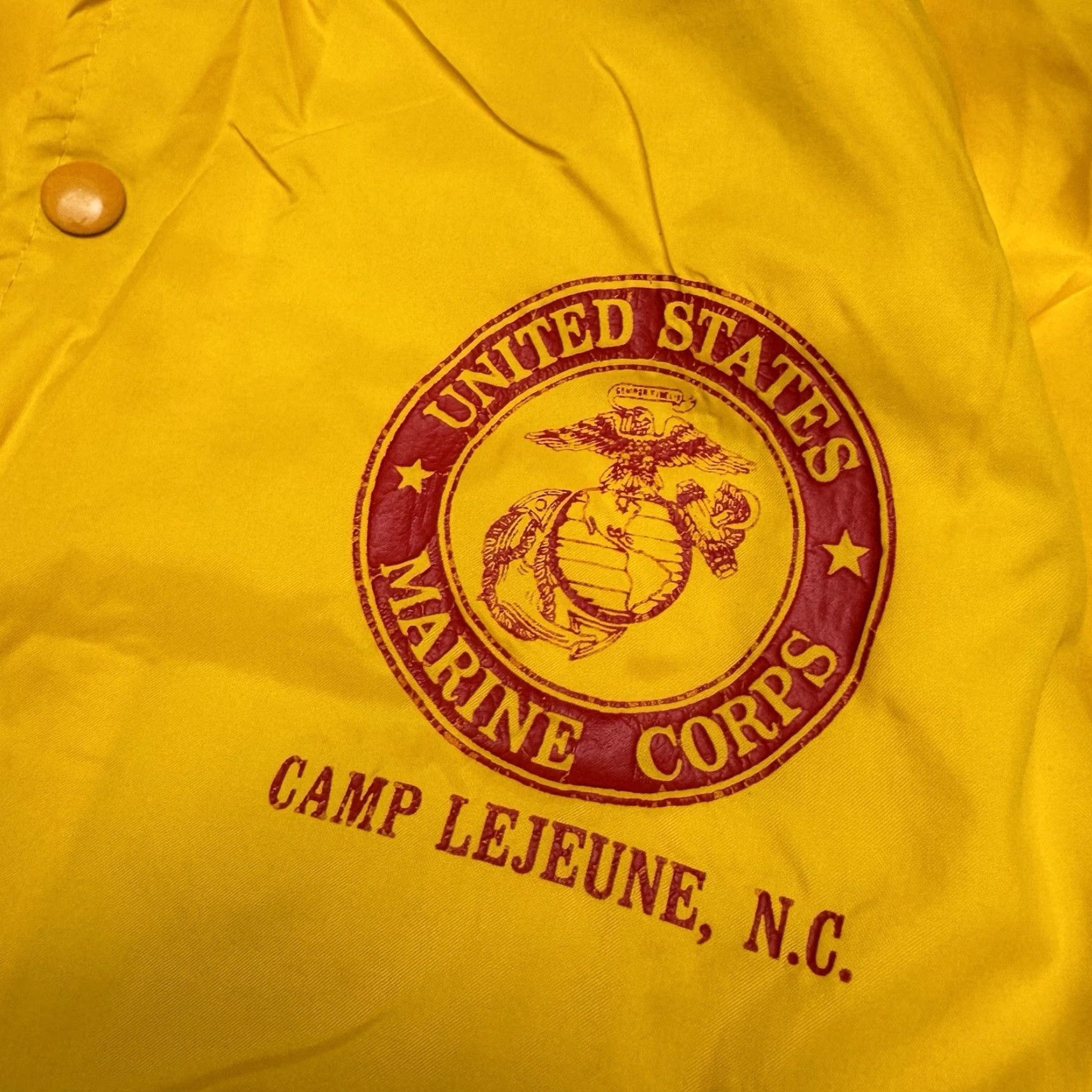 Soffe VINTAGE Soffe Athletic Jacket Mens M Yellow Windbreaker USMC Marine Corps Made USA Size US M / EU 48-50 / 2 - 2 Thumbnail