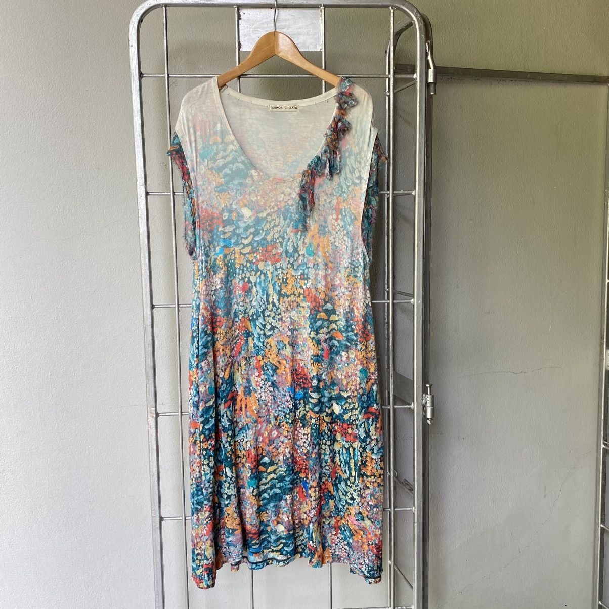 Tsumori Chisato Tsumori Chisato Floral Ruffle Strap Maxi Dress Size XS / US 0-2 / IT 36-38 - 3 Thumbnail