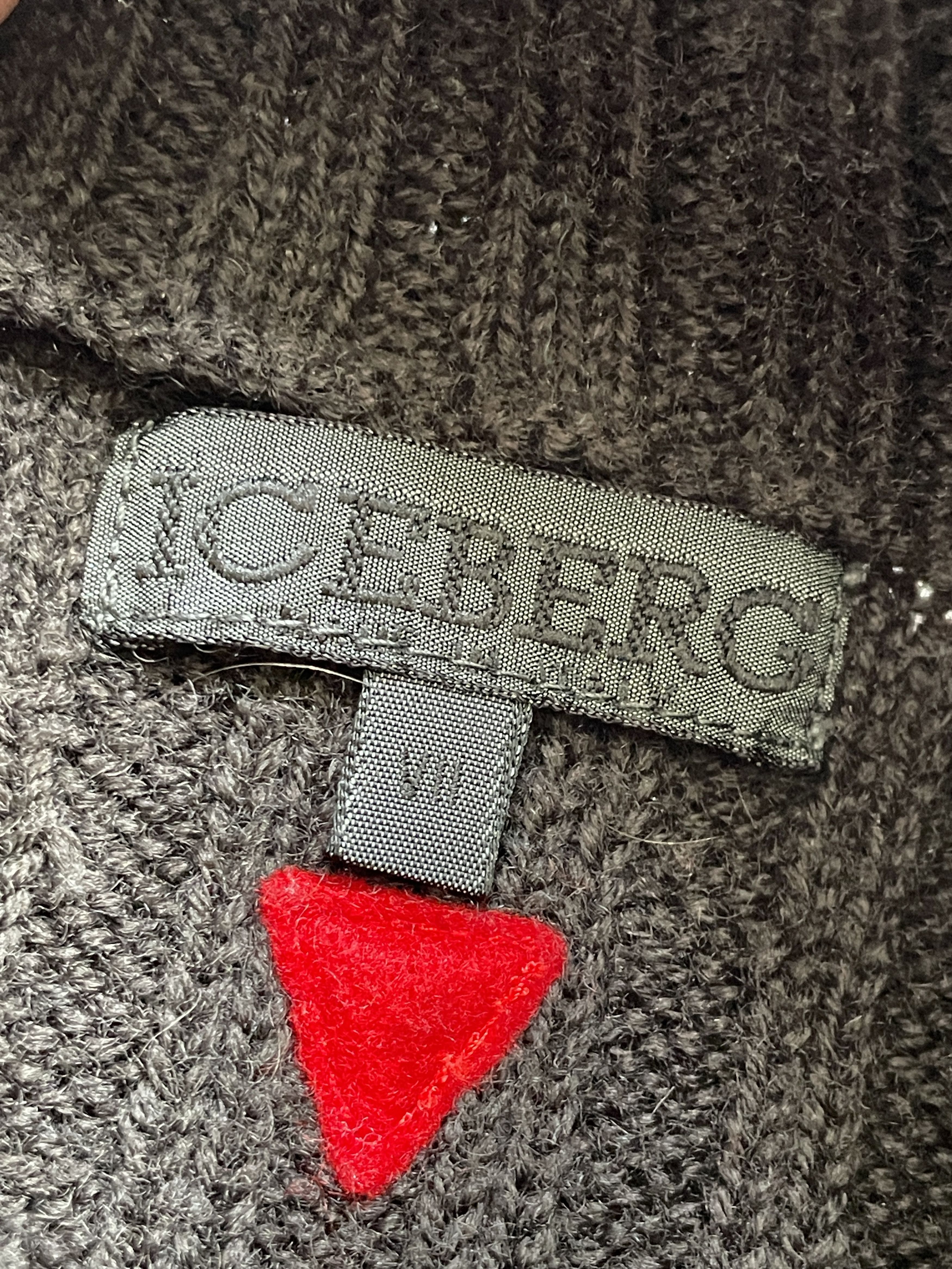 Iceberg VINTAGE ICEBERG BLACK WASHED WOOL SWEATER KNITWEAR Size US XL / EU 56 / 4 - 3 Thumbnail
