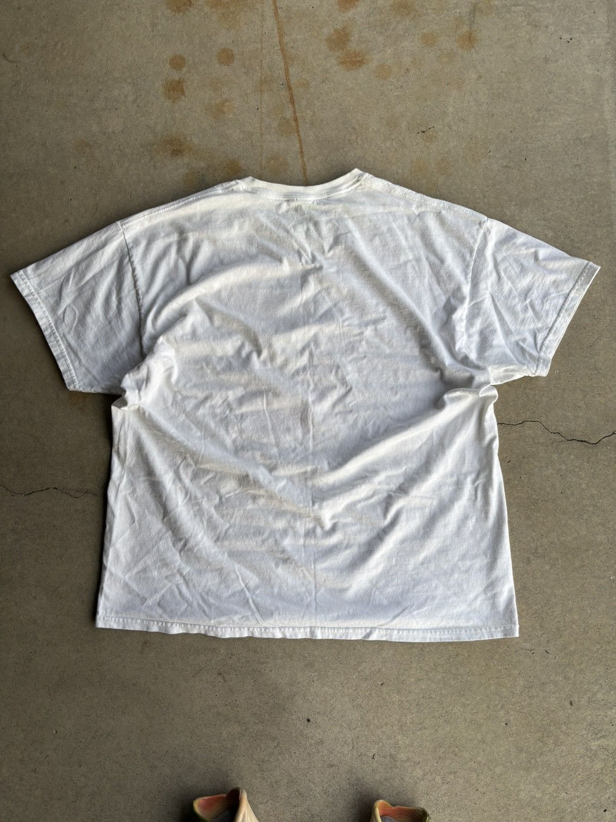 Vintage × West Coast Choppers Crazy Rat Fink Boxy Faded White Auto Choppers Grunge Tee Size US XL / EU 56 / 4 - 2 Thumbnail