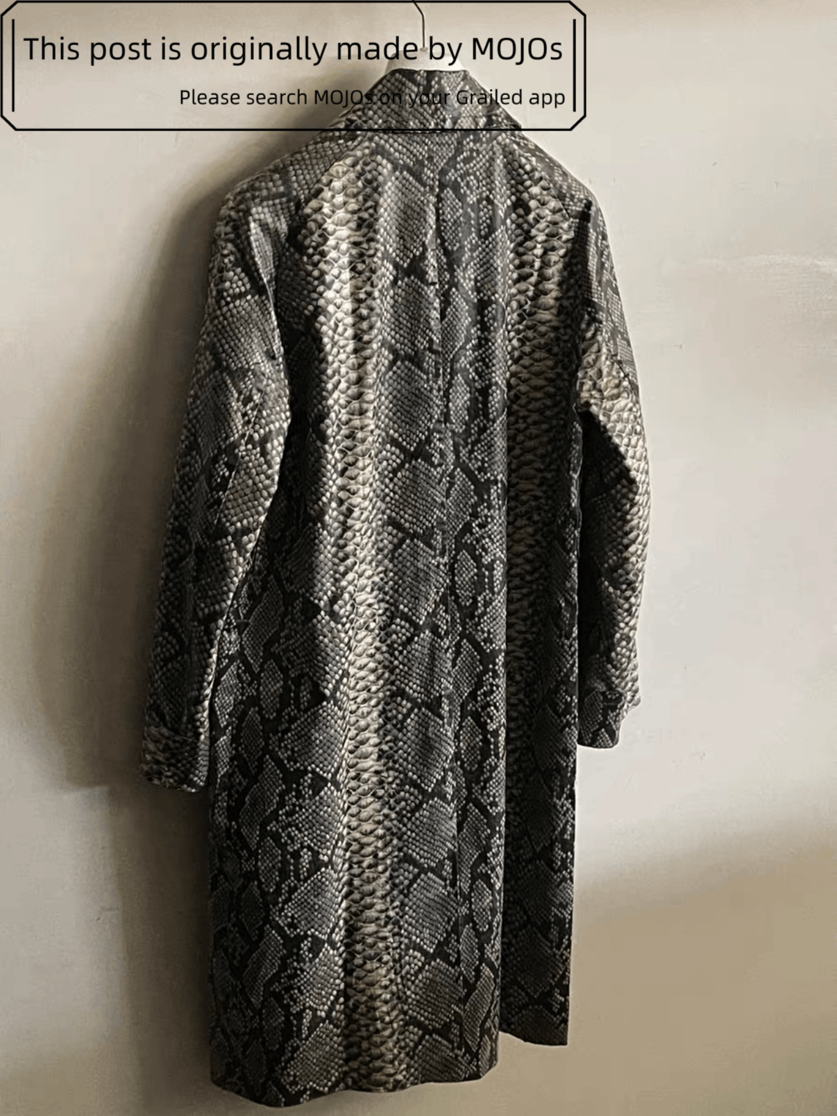 Dries Van Noten Dries Van Noten 09AW Snake Skin Trench Coat mojos504 Size US S / EU 44-46 / 1 - 4 Thumbnail