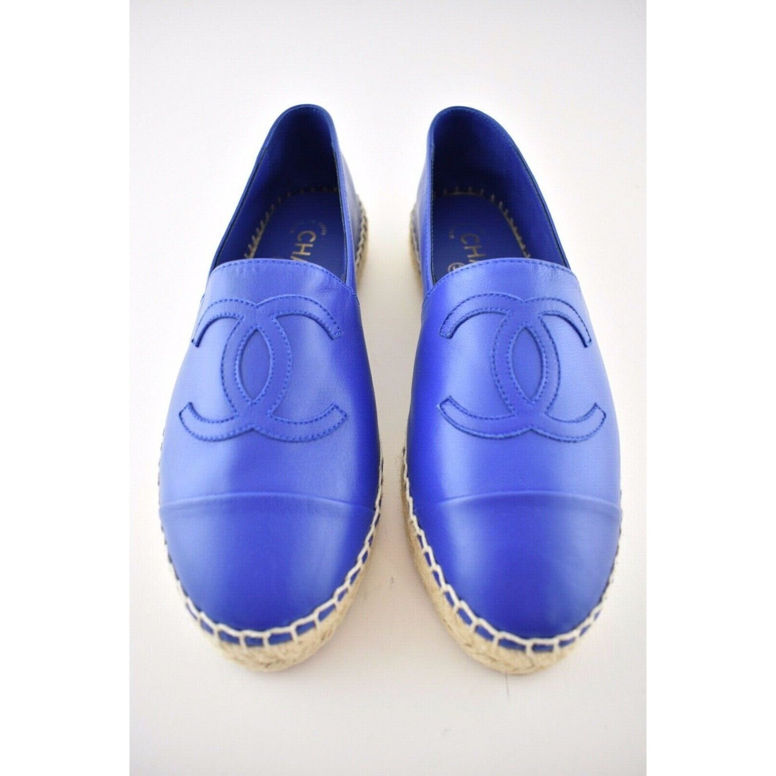 Chanel 19C Lambskin CC Logo Double Sole Espadrille Ballet Flat 35 Size US 5 / IT 35 - 4 Thumbnail