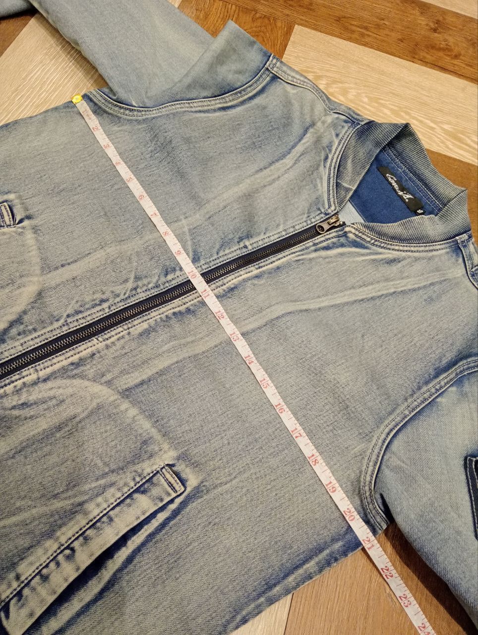 Japanese Brand CAVARIA JAPAN WASHED DENIM BOMBER JACKET - SIZE 46 Size US M / EU 48-50 / 2 - 10 Thumbnail