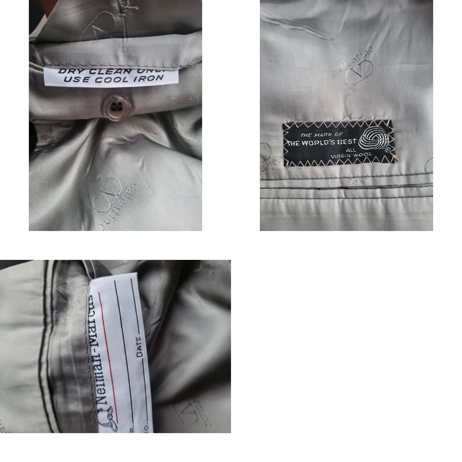 Valentino VINTAGE Valentino Double Breasted Black Flannel Blazer Jacket Coat 40L Wool Size 40R - 8 Thumbnail