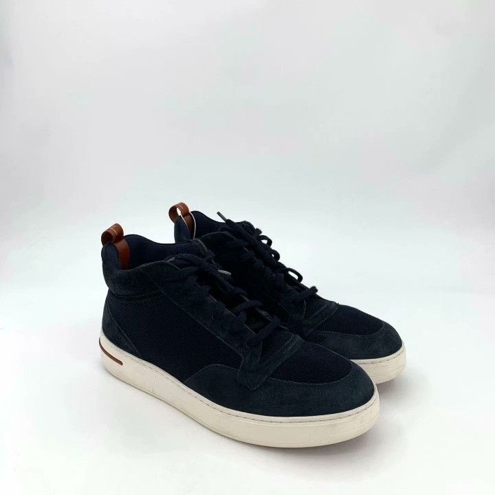 Loro Piana Loro Piana Dark Blue Low-Top Sneakers Size US 8 / EU 41 - 2 Thumbnail