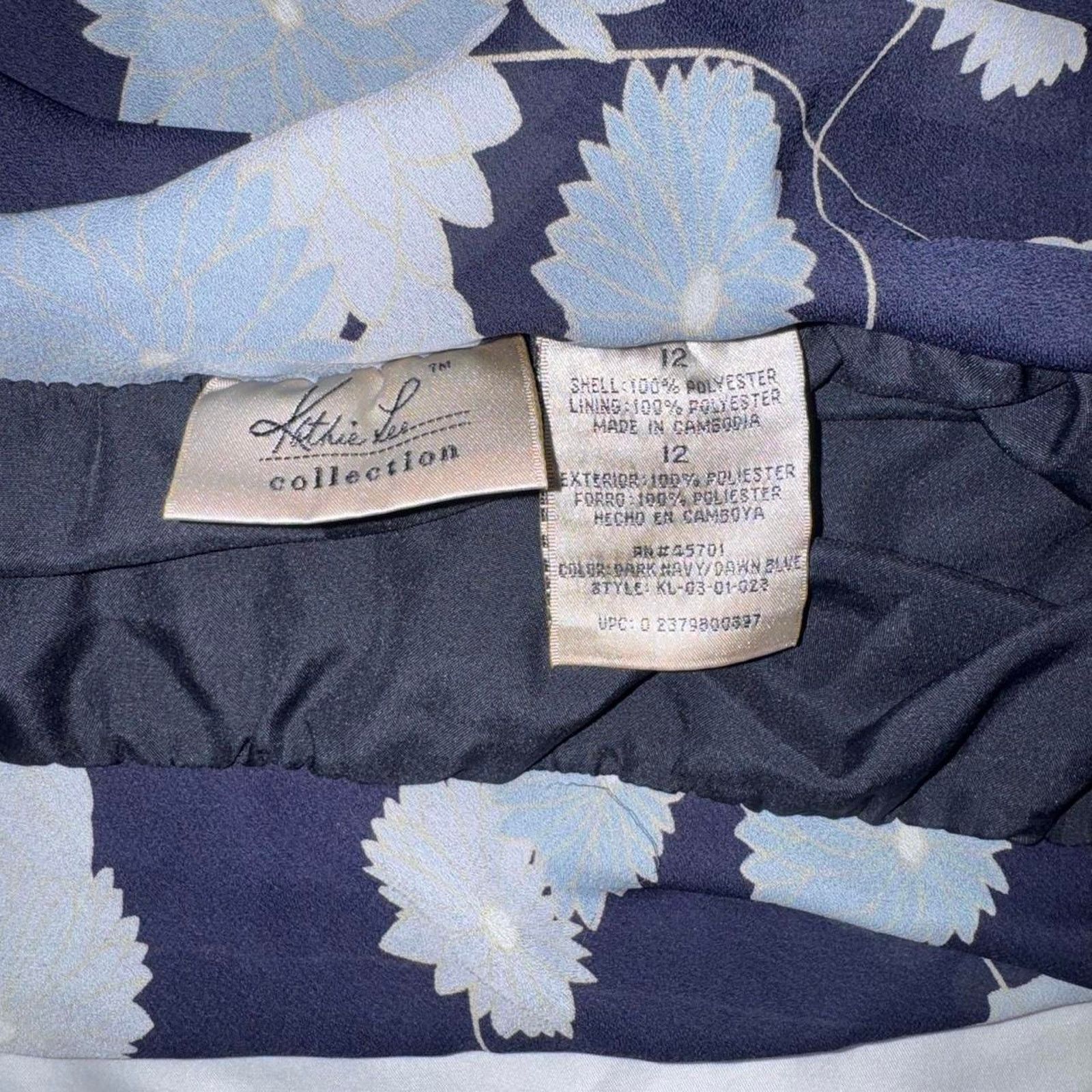 Other Blue floral midi skirt with Size 34" / US 12 / IT 48 - 3 Thumbnail