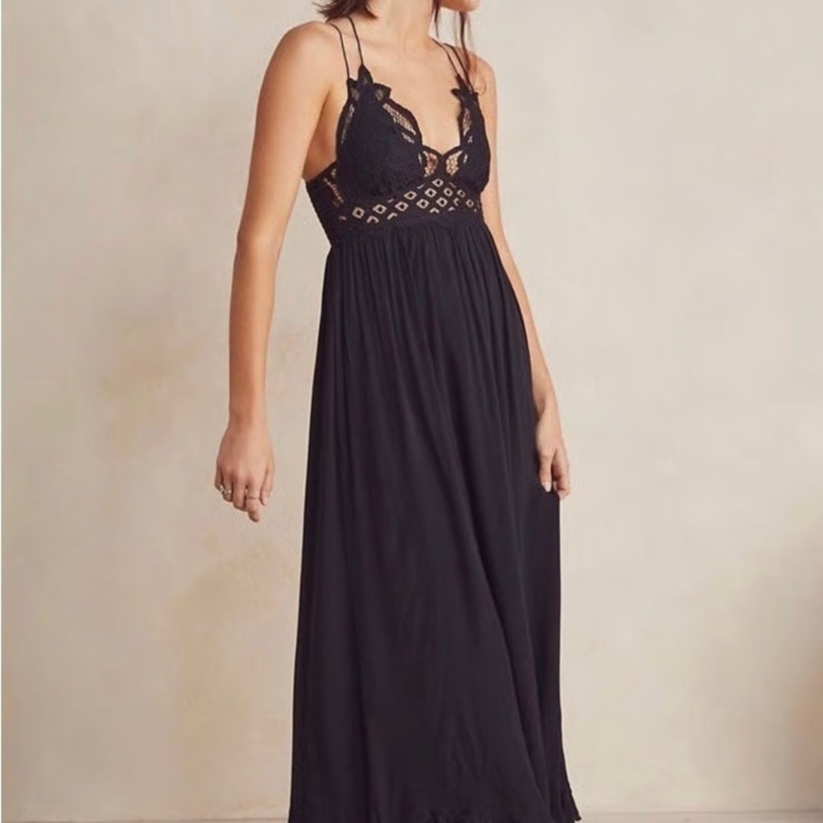 Free People Free People One Adella Maxi Slip Dress CrochetLace Womens XS Size XS / US 0-2 / IT 36-38 - 6 Thumbnail