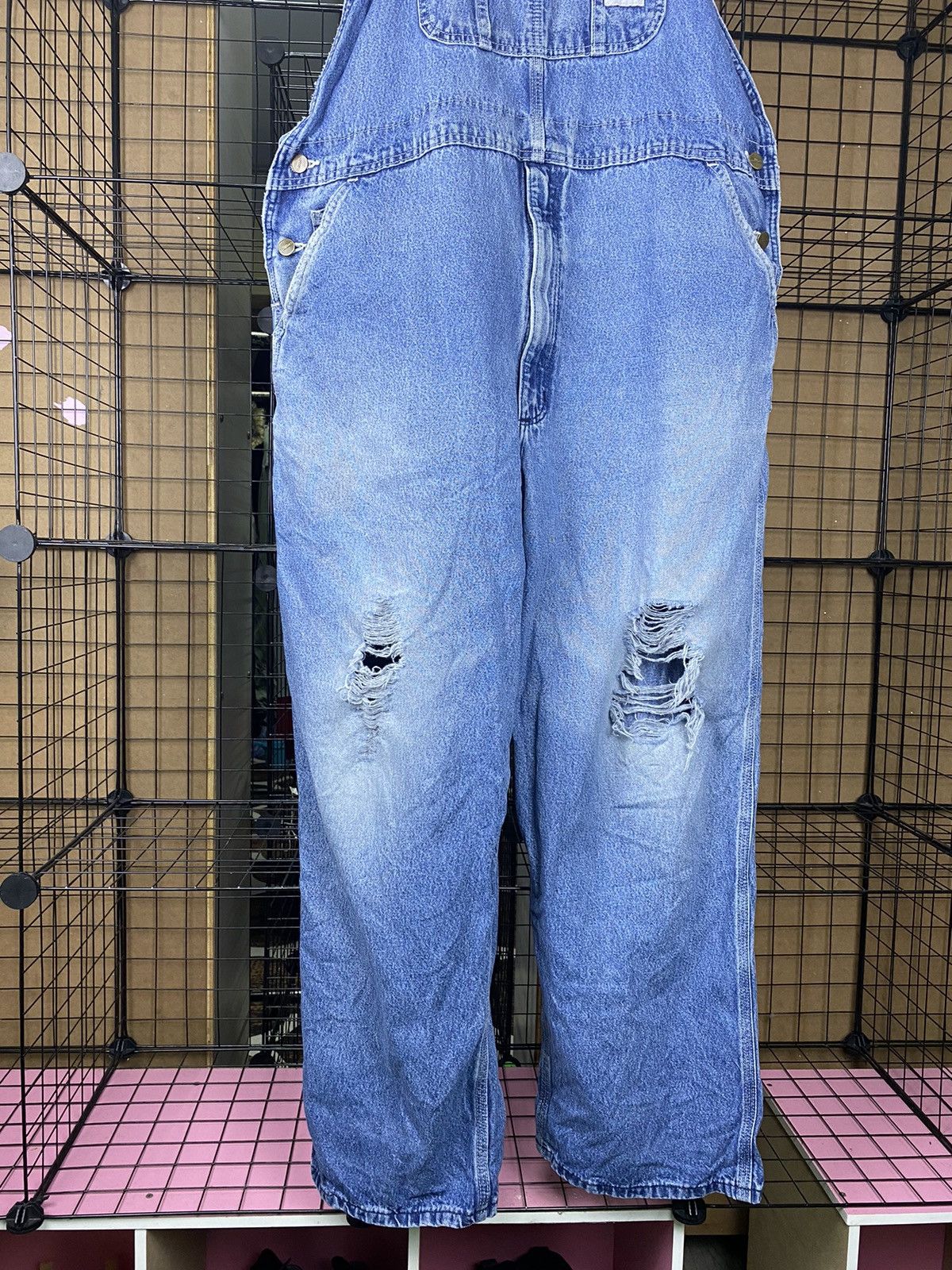 Carhartt × Carhartt Wip × Vintage Vintage Carhartt Distress Jumpsuit Size US 42 / EU 58 - 3 Thumbnail