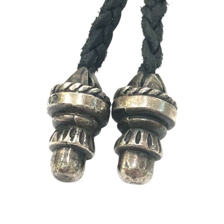 Chrome Hearts 🔥 CHROME HEARTS CROSS BOLO TIP LEATHER BRAID NECKLACE SET Size ONE SIZE - 8 Thumbnail