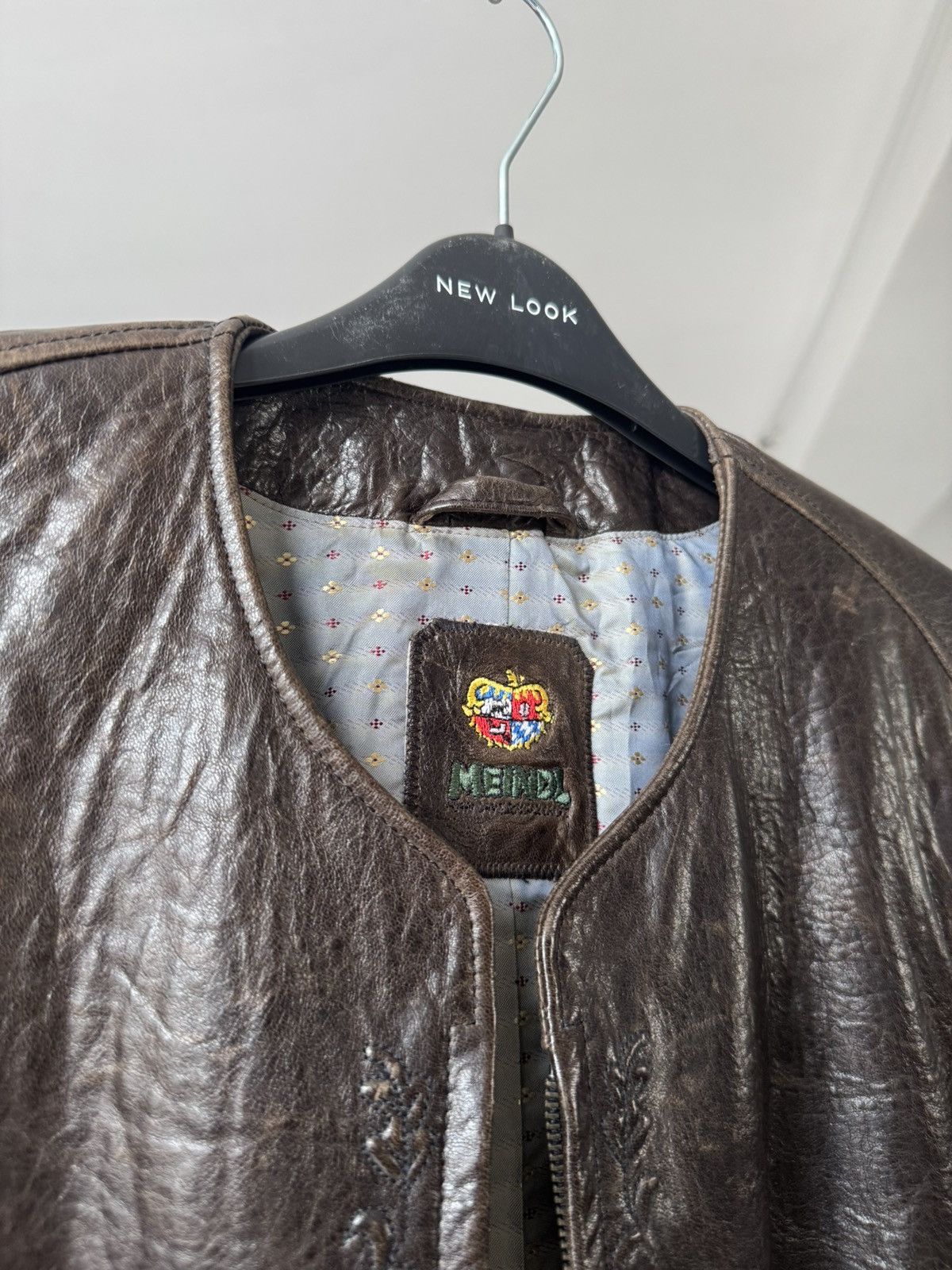 Other 80s Meindl Leather Jacket Designer Rare Size M / US 6-8 / IT 42-44 - 11 Thumbnail