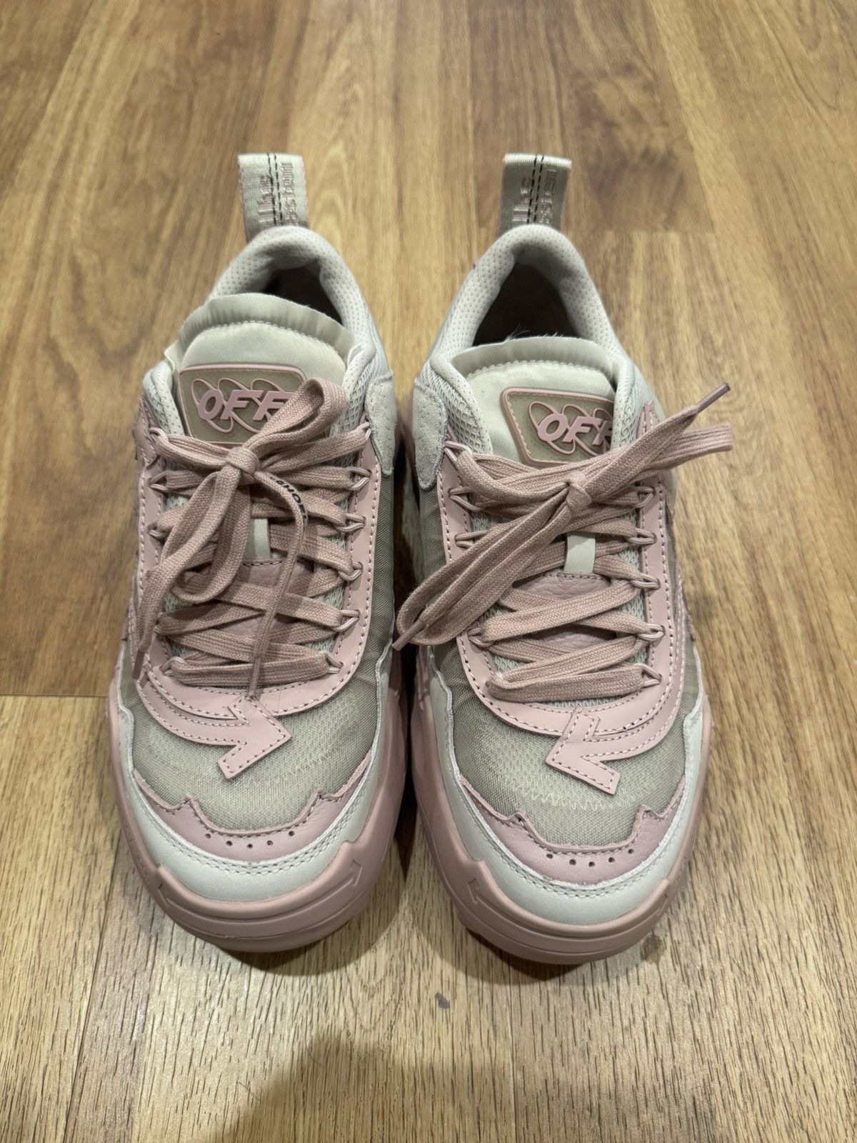 Off-White Off-White Odsy-1000 Beige Pink Size US 10 / IT 40 - 5 Thumbnail