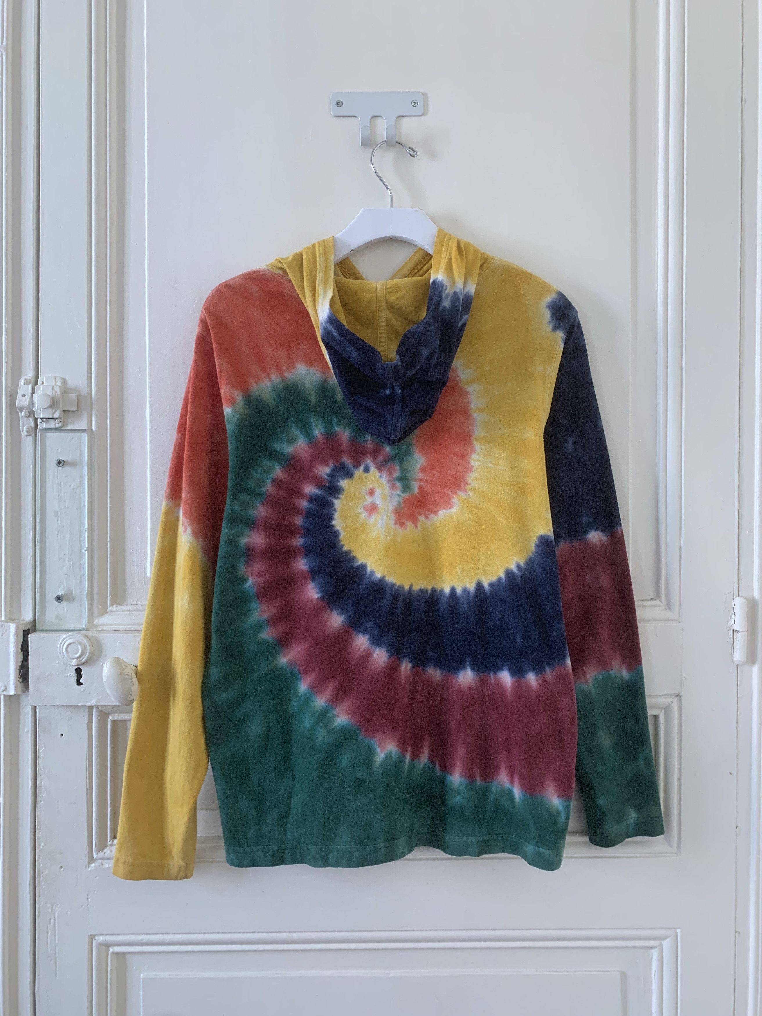 Lands' End Rainbow Tie-Dye Hoodie Size US L / EU 52-54 / 3 - 2 Thumbnail