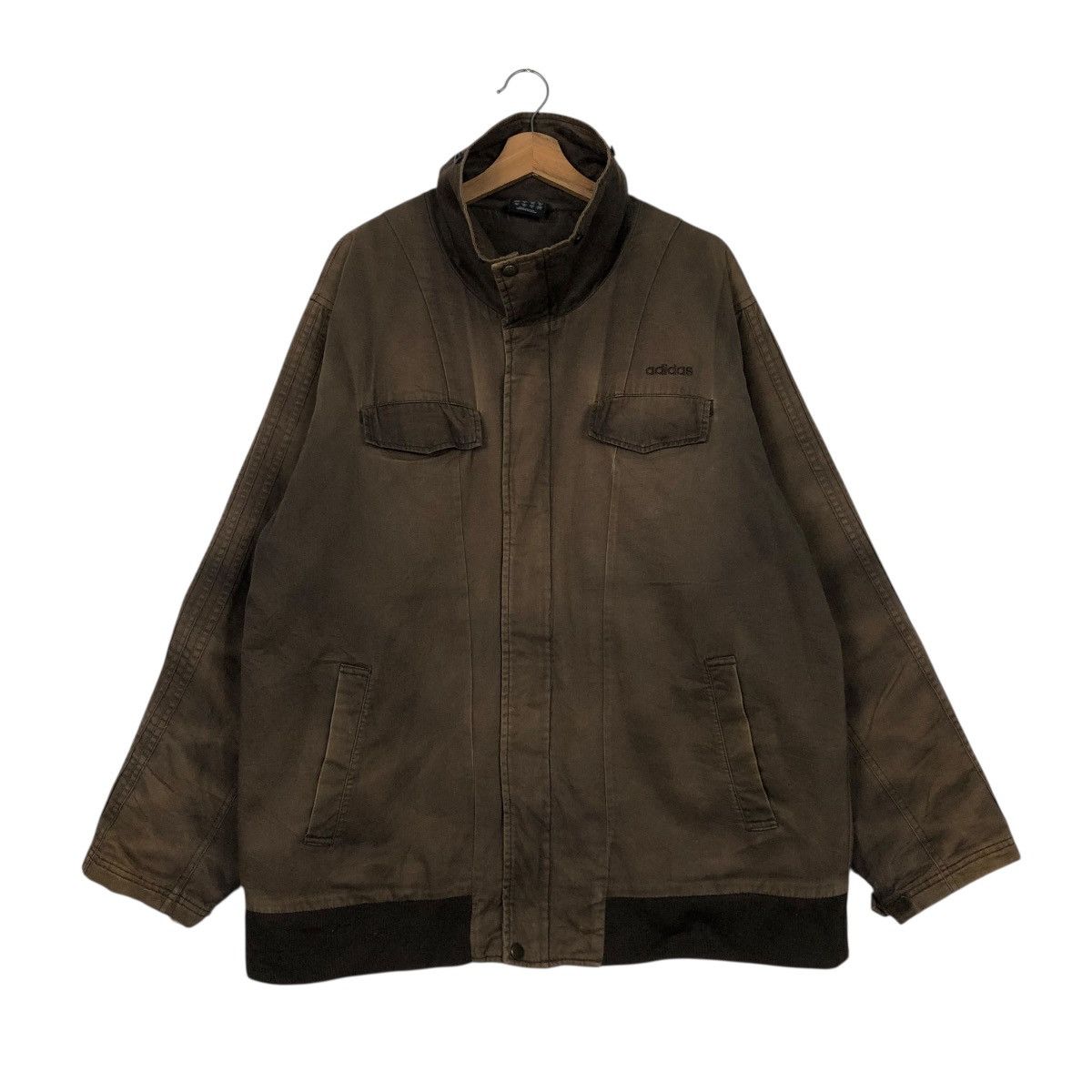 Adidas 🔥VINTAGE CHORE JACKET ADIDAS DETROIT DUCK CANVAS DISTRESSED Size US M / EU 48-50 / 2 - 3 Thumbnail