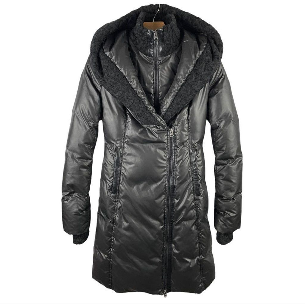Aritzia × Mackage MACKAGE x Aritzia Brigid Cable Knit Collar Down Puffer XXS Size XXS / US 00 / IT 34 - 5 Thumbnail