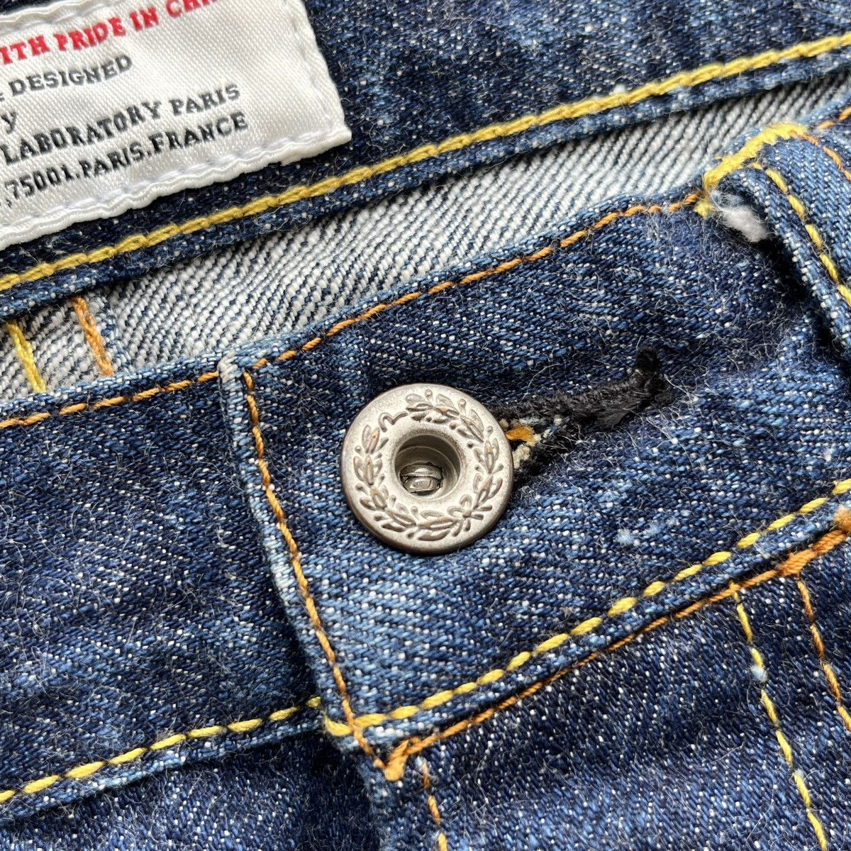 Evisu × Japanese Brand EVISU PARIS DAICOCK SELVEDGE JEANS Size US 32 / EU 48 - 8 Thumbnail