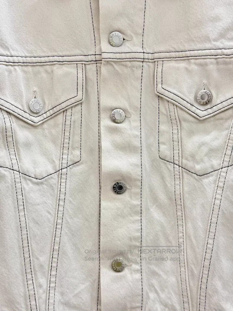 Helmut Lang Helmut Lang White denim short blazer Size M / US 6-8 / IT 42-44 - 3 Thumbnail
