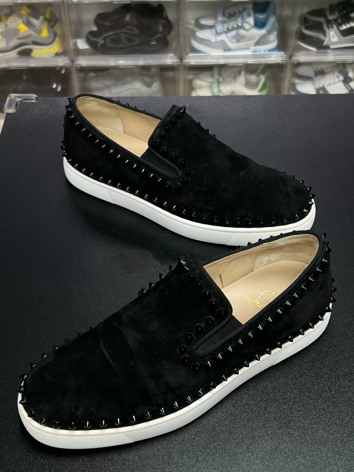 Christian Louboutin CL Pik Boat Studded Slip-On 41.5 Size US 8.5 / EU 41-42 - 1 Thumbnail