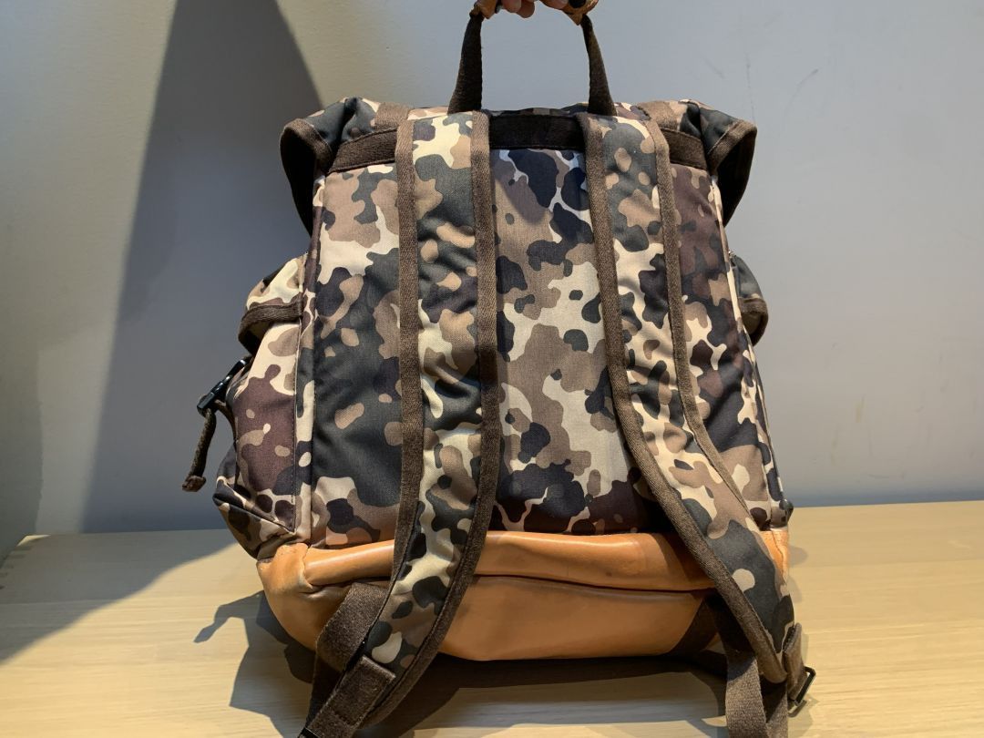 A.P.C. 2013 A.P.C. x Eastpak "Big Backpack" - Camo / Leather Size ONE SIZE - 2 Thumbnail