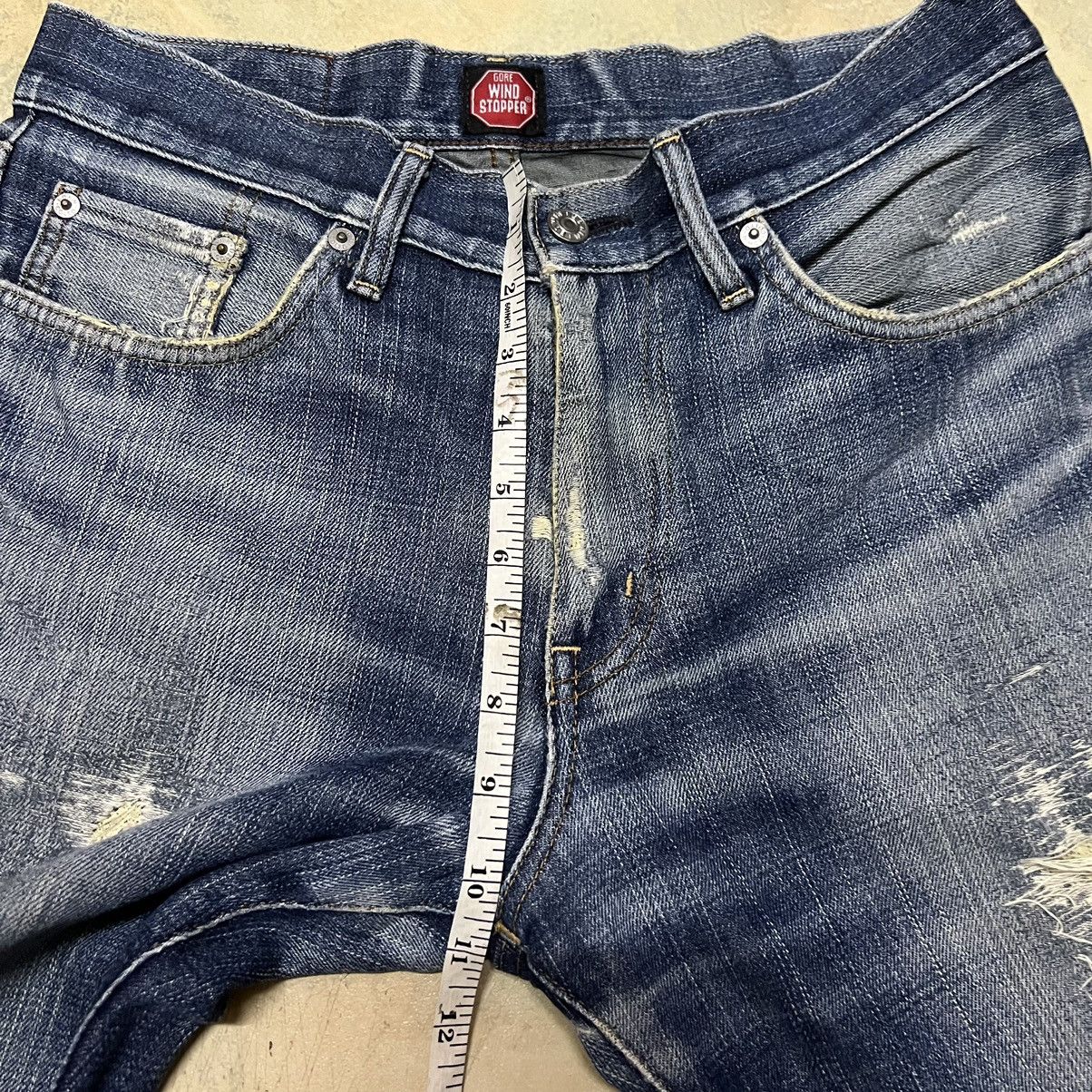 Edwin × Japanese Brand Edwin 503 Gore Windstoper Distressed Denim Jeans Size US 30 / EU 46 - 11 Thumbnail