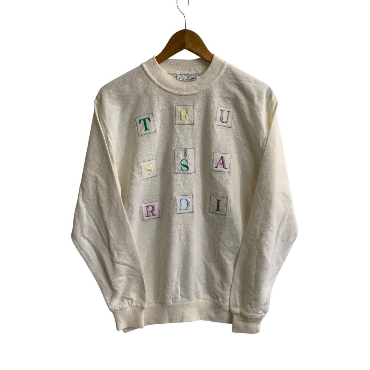 Trussardi × Vintage Vintage Trussardi Rare Design Sweatshirt Small Size US S / EU 44-46 / 1 - 1 Thumbnail