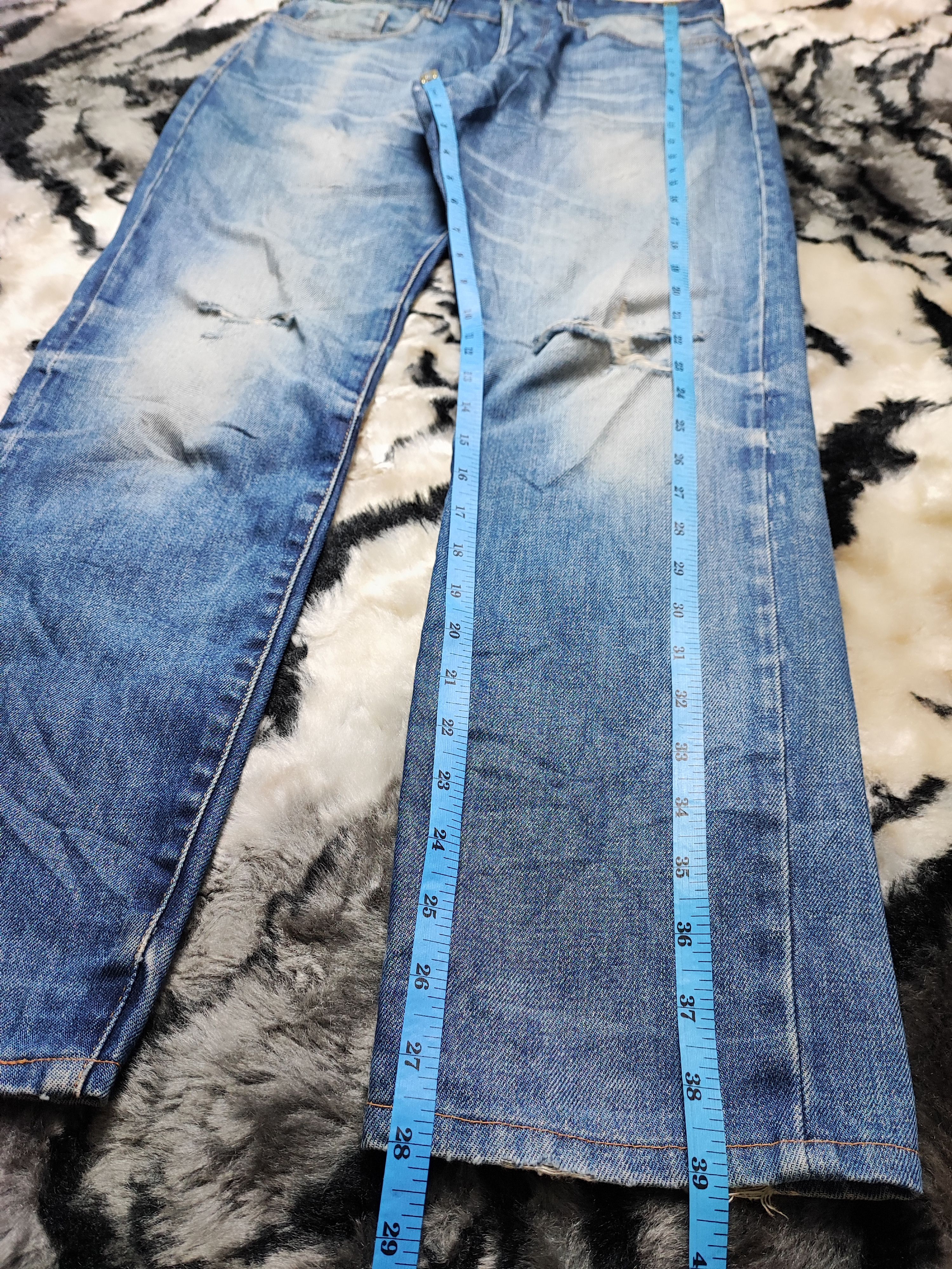 G-Star G Star Raw Jean Distress Stone Wash Size US 31 - 18 Thumbnail